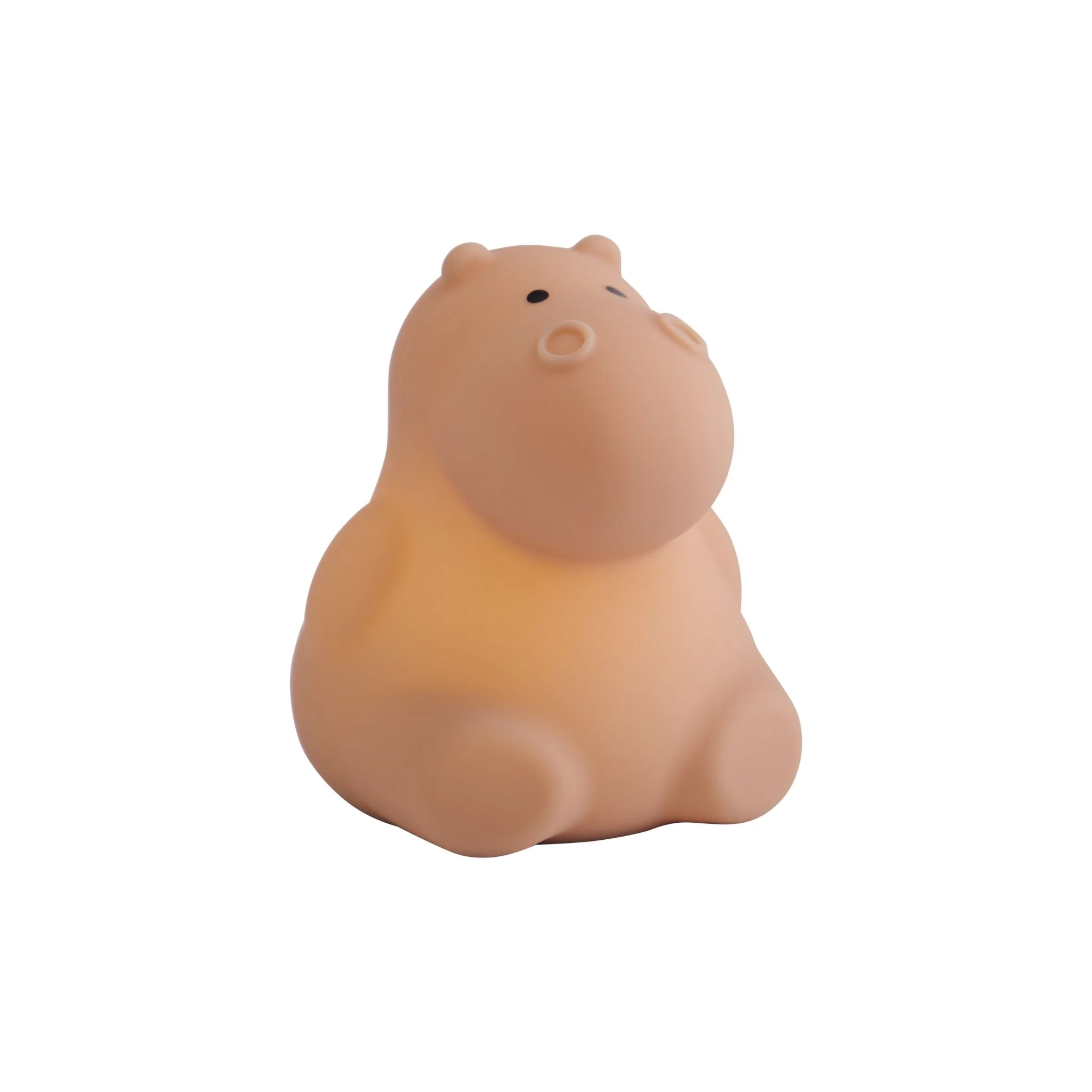 DESIGNSTUFF LUMA Little Hippo Night Lamp, Clay - Image 6