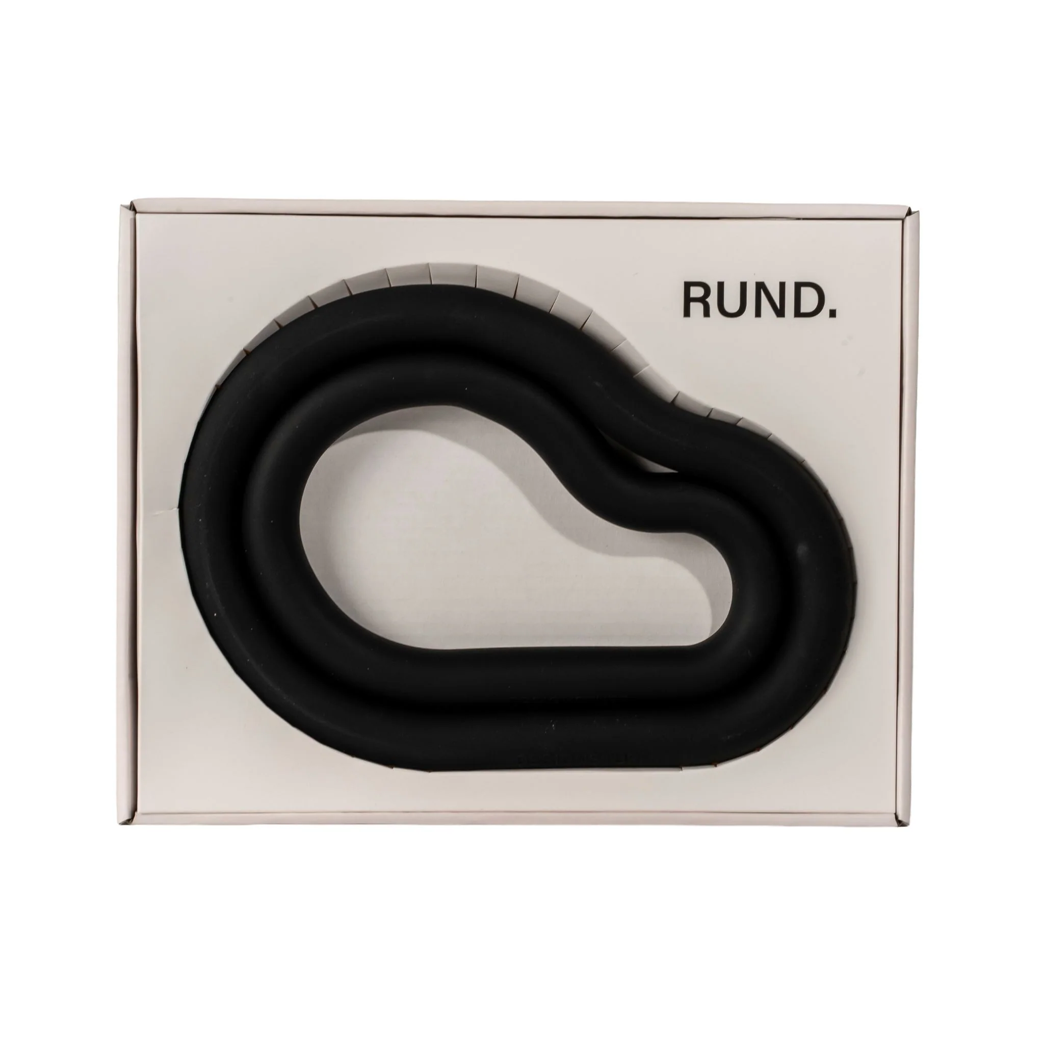 DESIGNSTUFF RUND Curve Trivet Gift Set, Black - Image 2