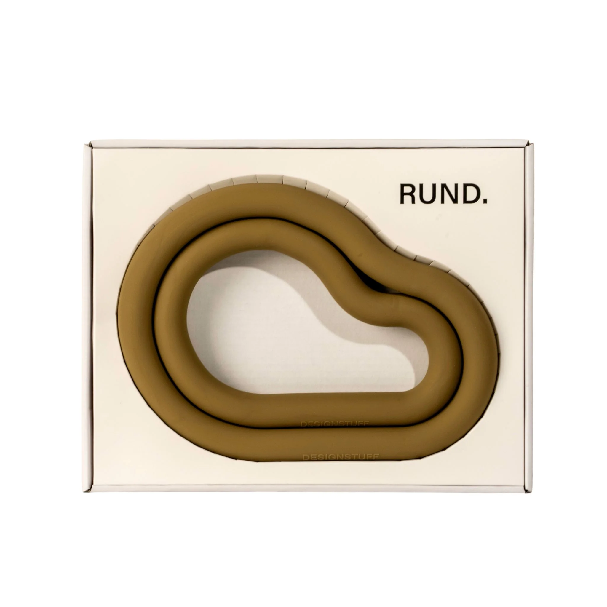 DESIGNSTUFF RUND Curve Trivet Gift Set, Fern - Image 2