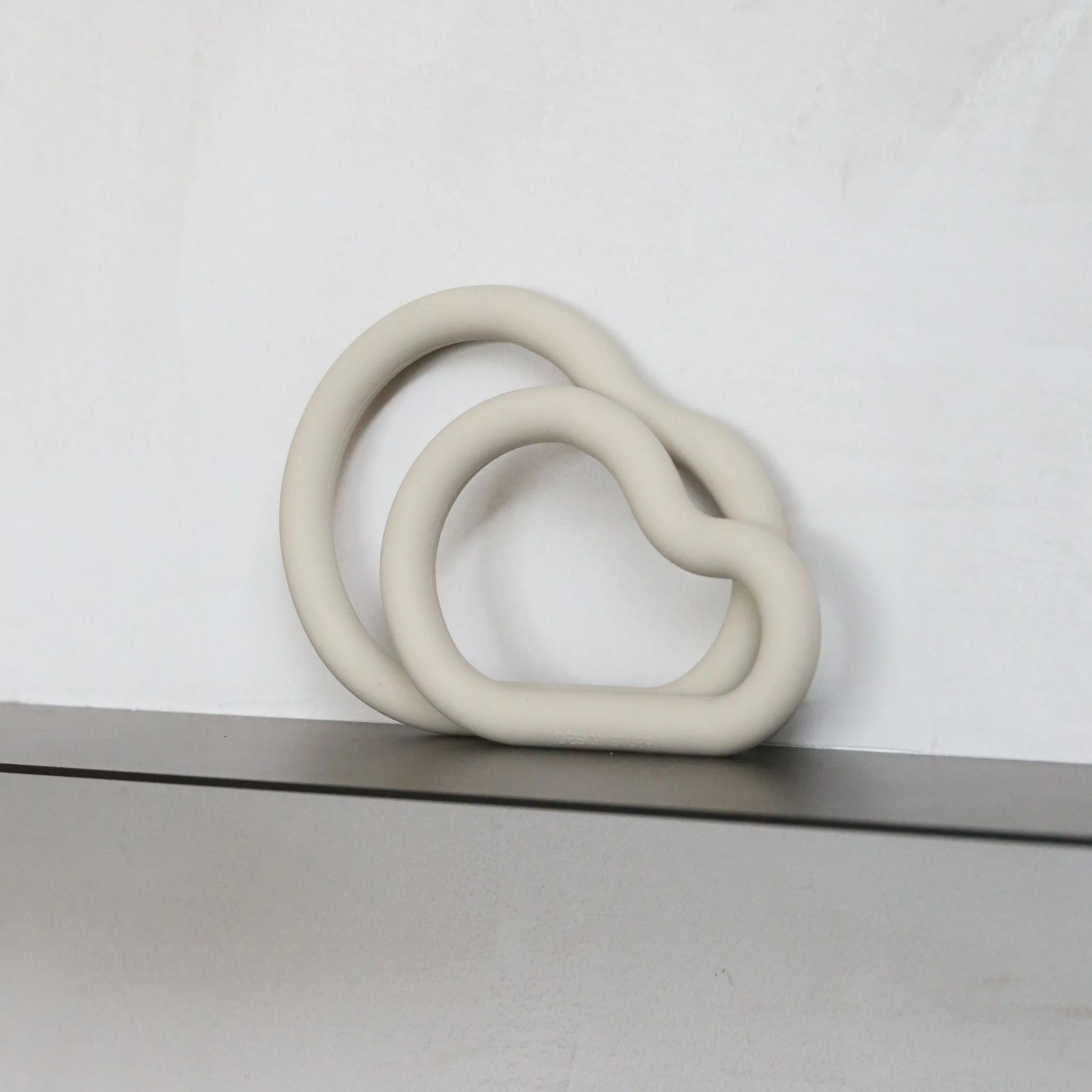 DESIGNSTUFF RUND Curve Trivet Gift Set, Sand - Image 3