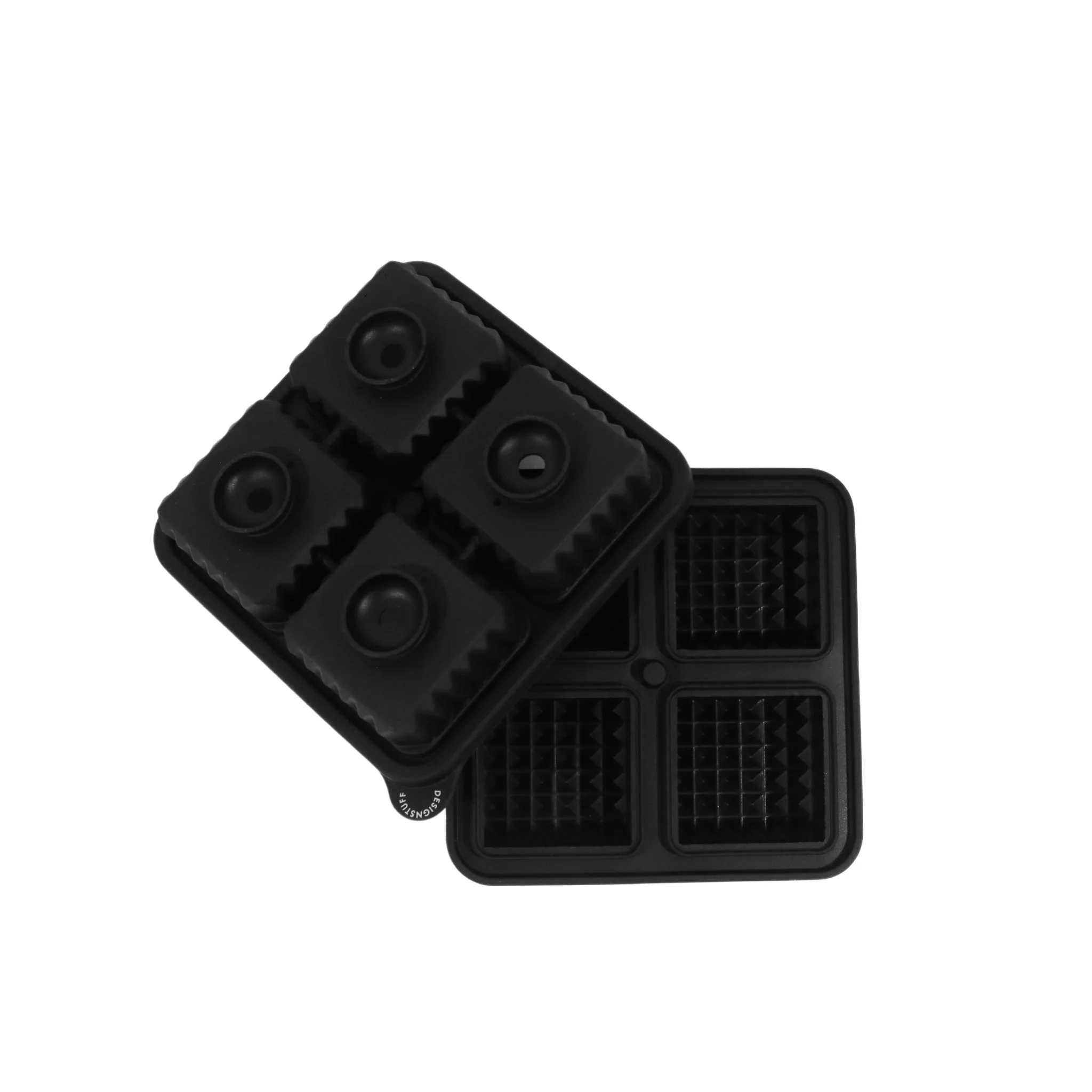 DESIGNSTUFF Prism Ice Cube Tray, Black - Image 7