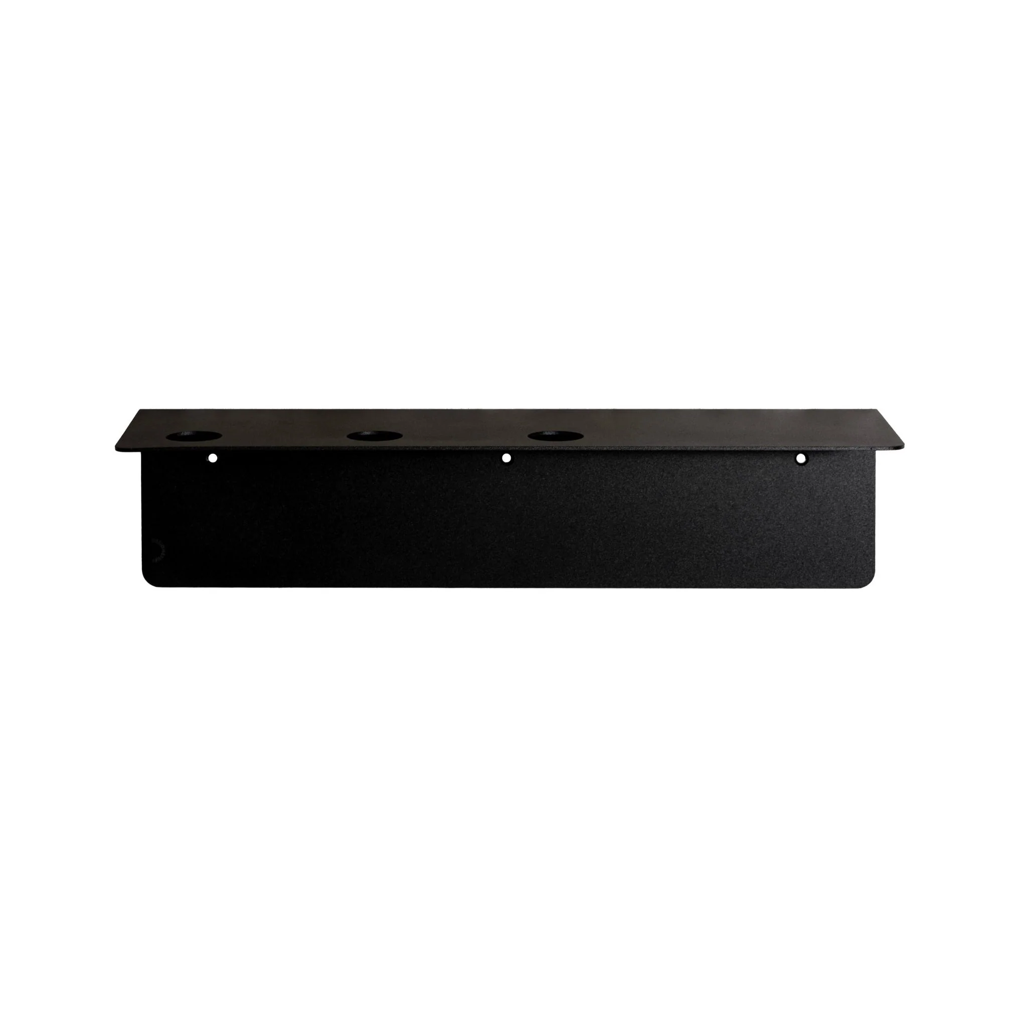 DESIGNSTUFF Shelf w/ Triple Soap Dispenser Holder, L40 cm, Black - Image 2