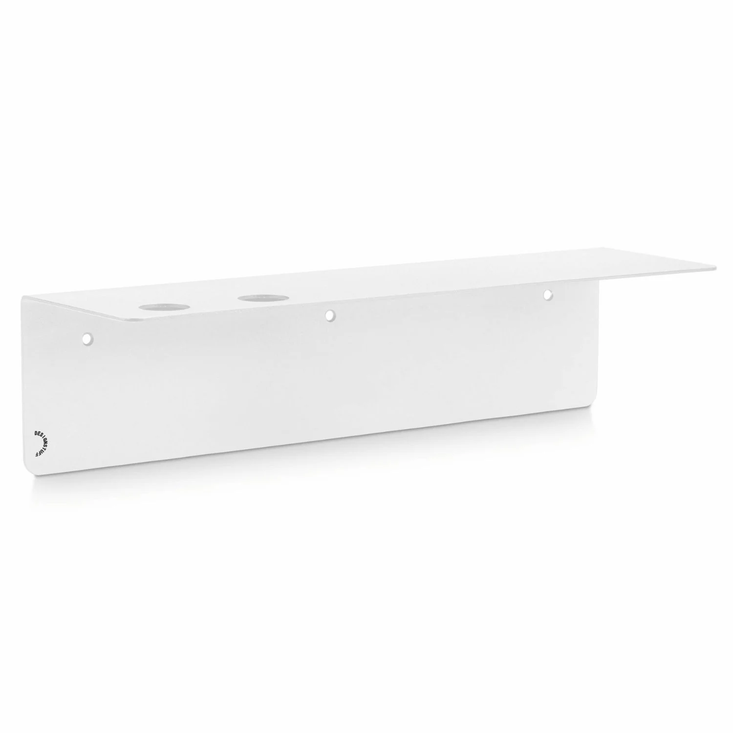DESIGNSTUFF Shelf w/ Dual Soap Dispenser Holder, L40 cm, White - Image 6