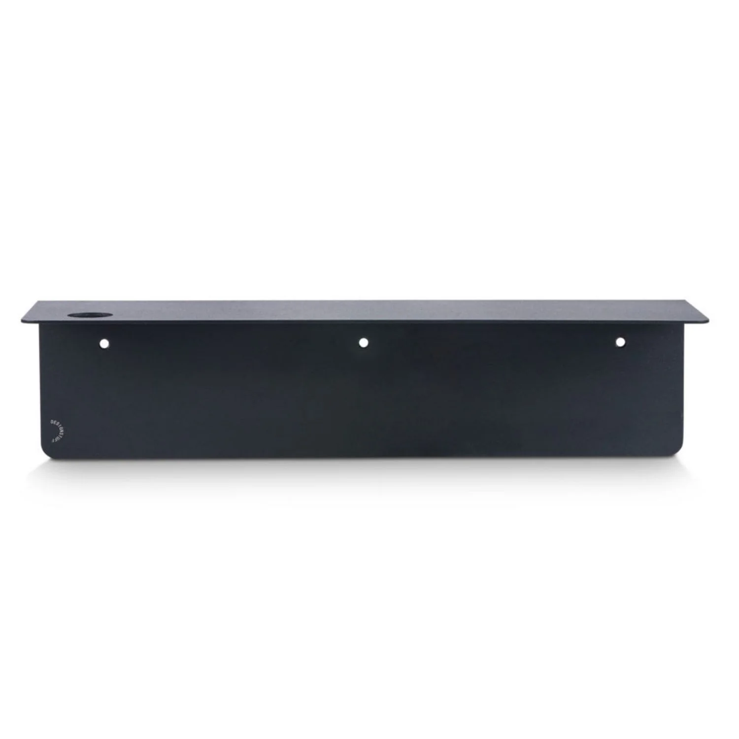 DESIGNSTUFF Shelf w/ Single Soap Dispenser Holder, L40 cm, Black - Image 7