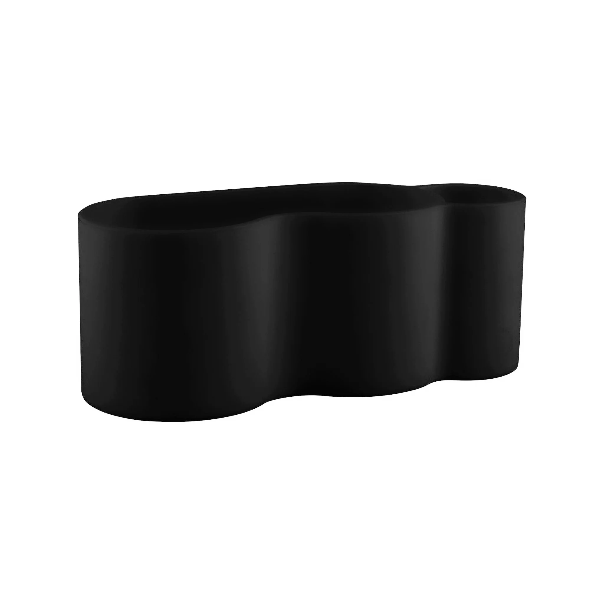 DESIGNSTUFF CURV Shower Caddy, Silicone/Adhesive, Black - Image 2