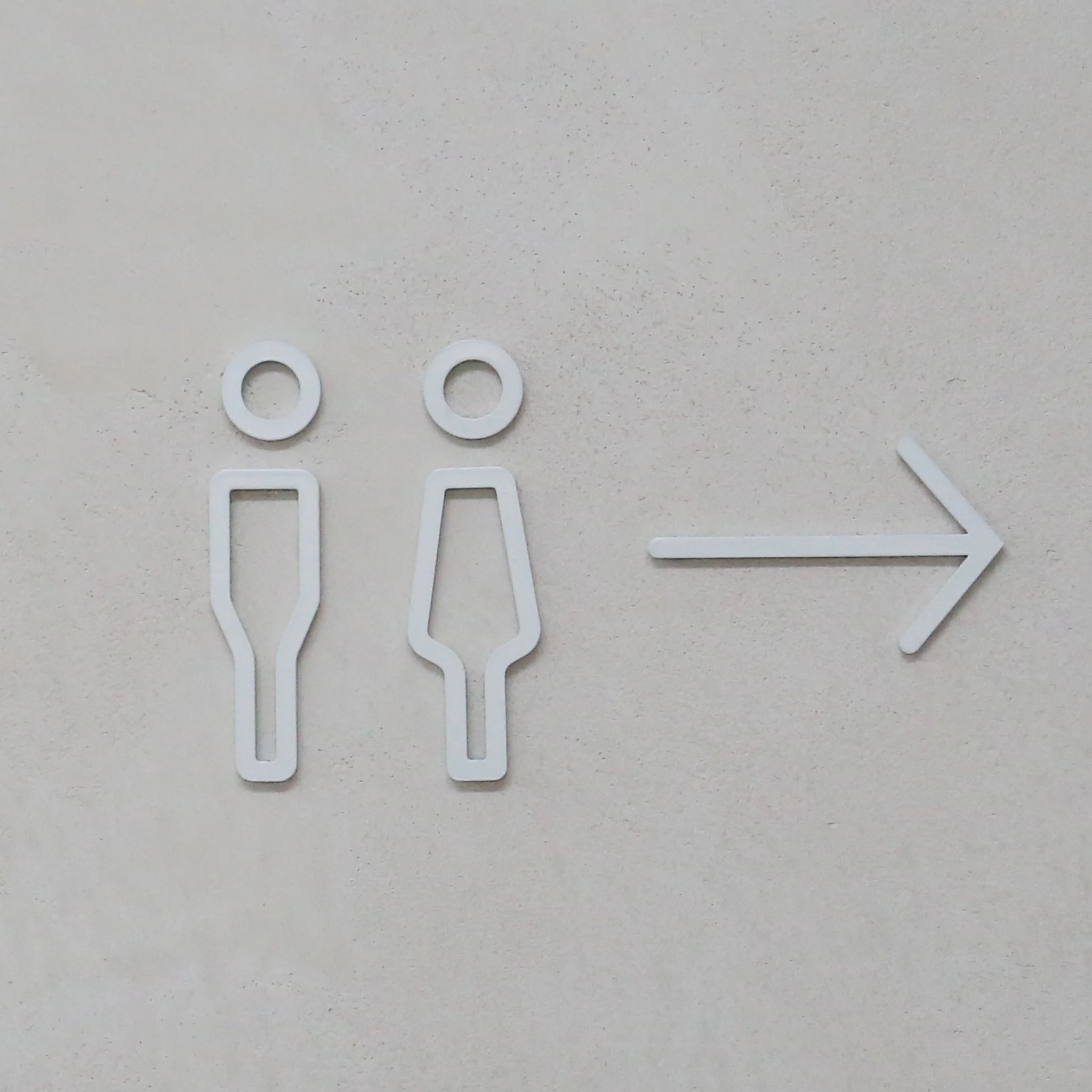 DESIGNSTUFF Signage, Arrow, White - Image 2
