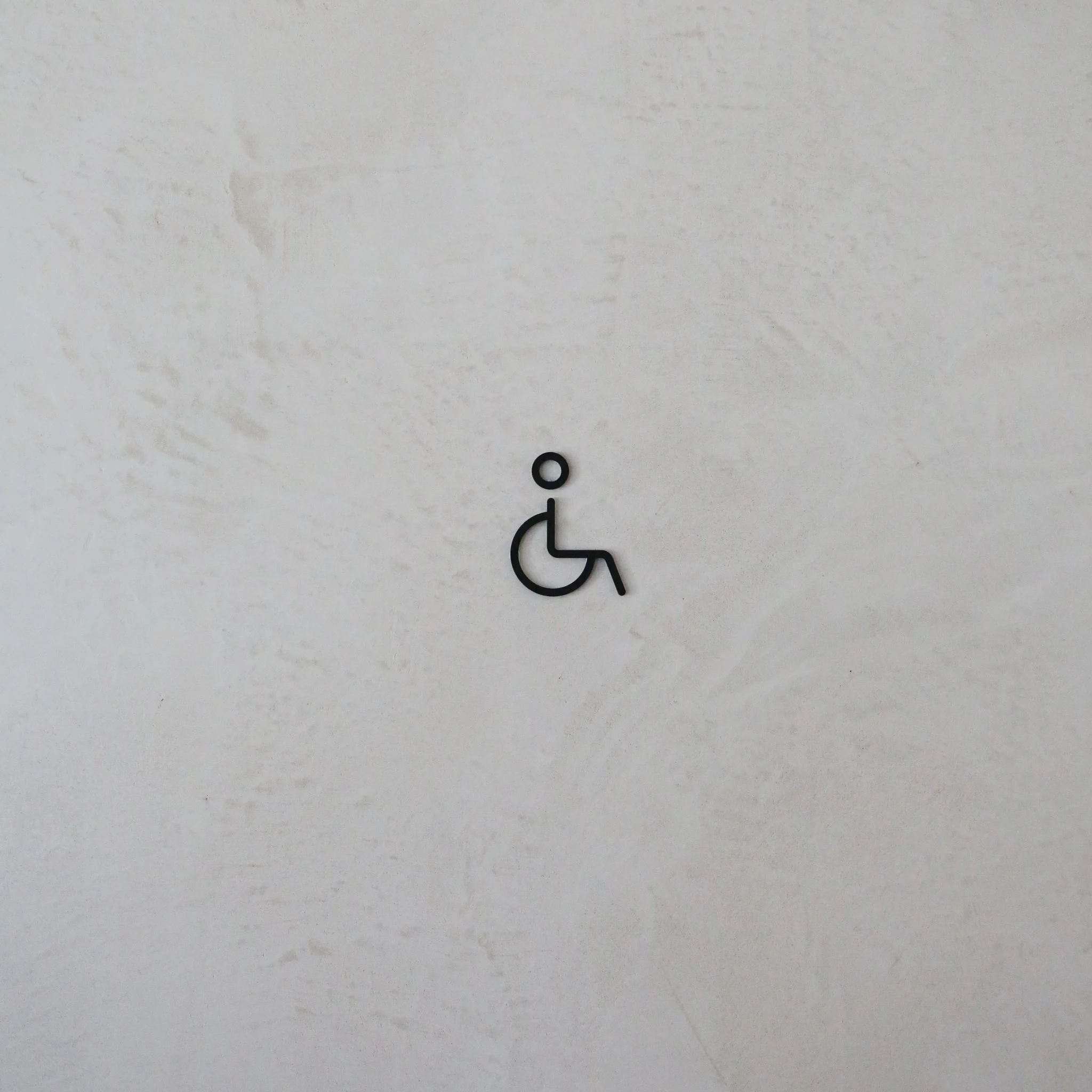 DESIGNSTUFF Signage, Restroom, Accessible, Black - Image 3