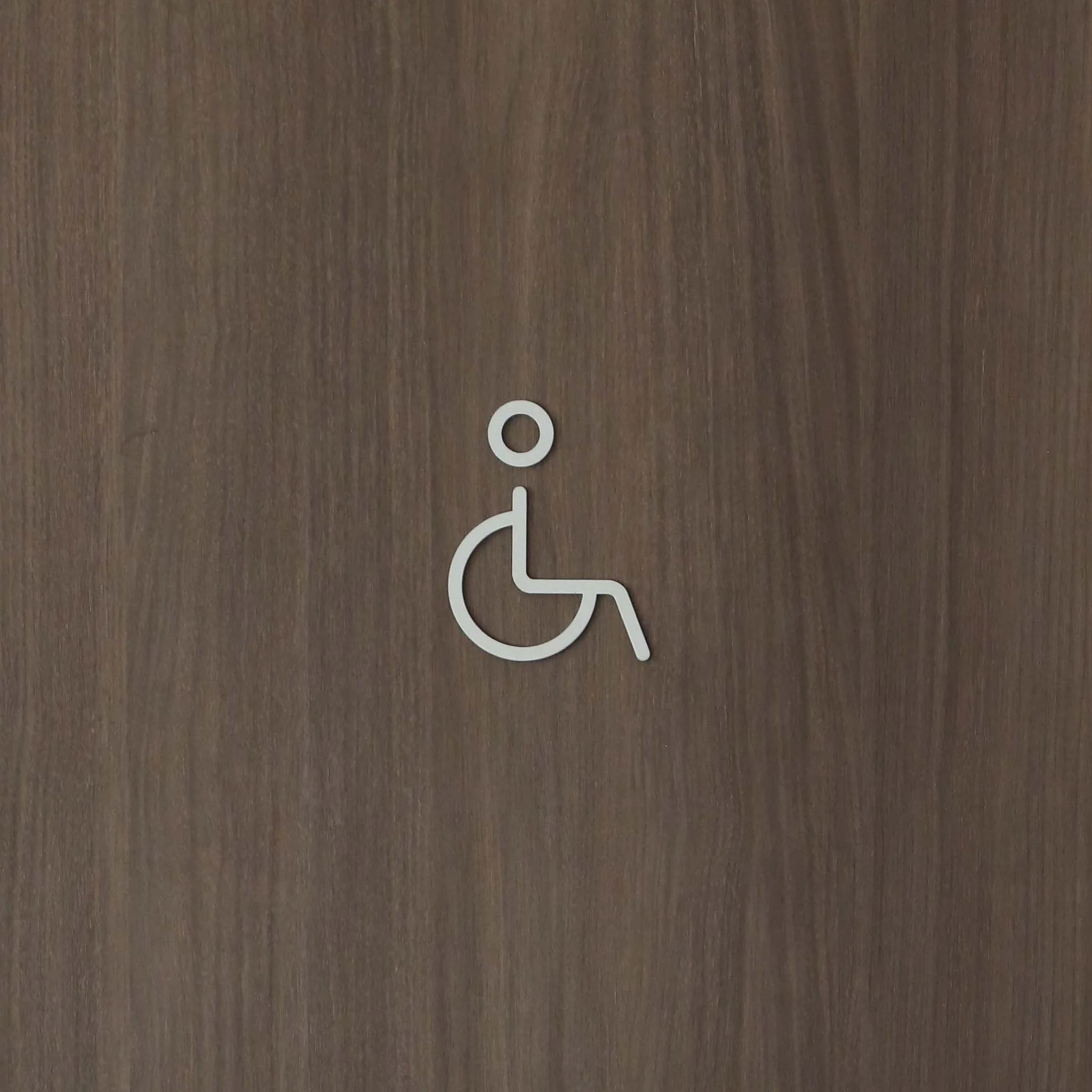DESIGNSTUFF Signage, Restroom, Accessible, White - Image 3