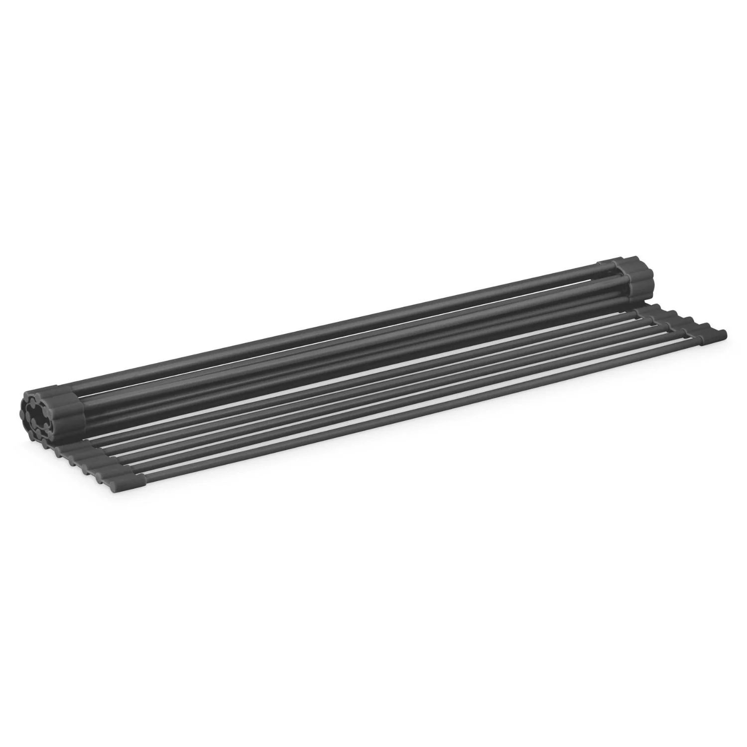 DESIGNSTUFF DRIP Silicone Fold Dish Drying Rack, Black - Image 4