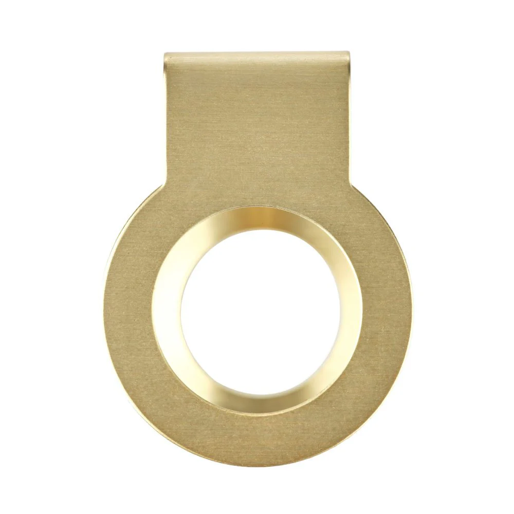 DESIGNSTUFF Single Soap Dispenser Holder, Brushed Brass - Image 6