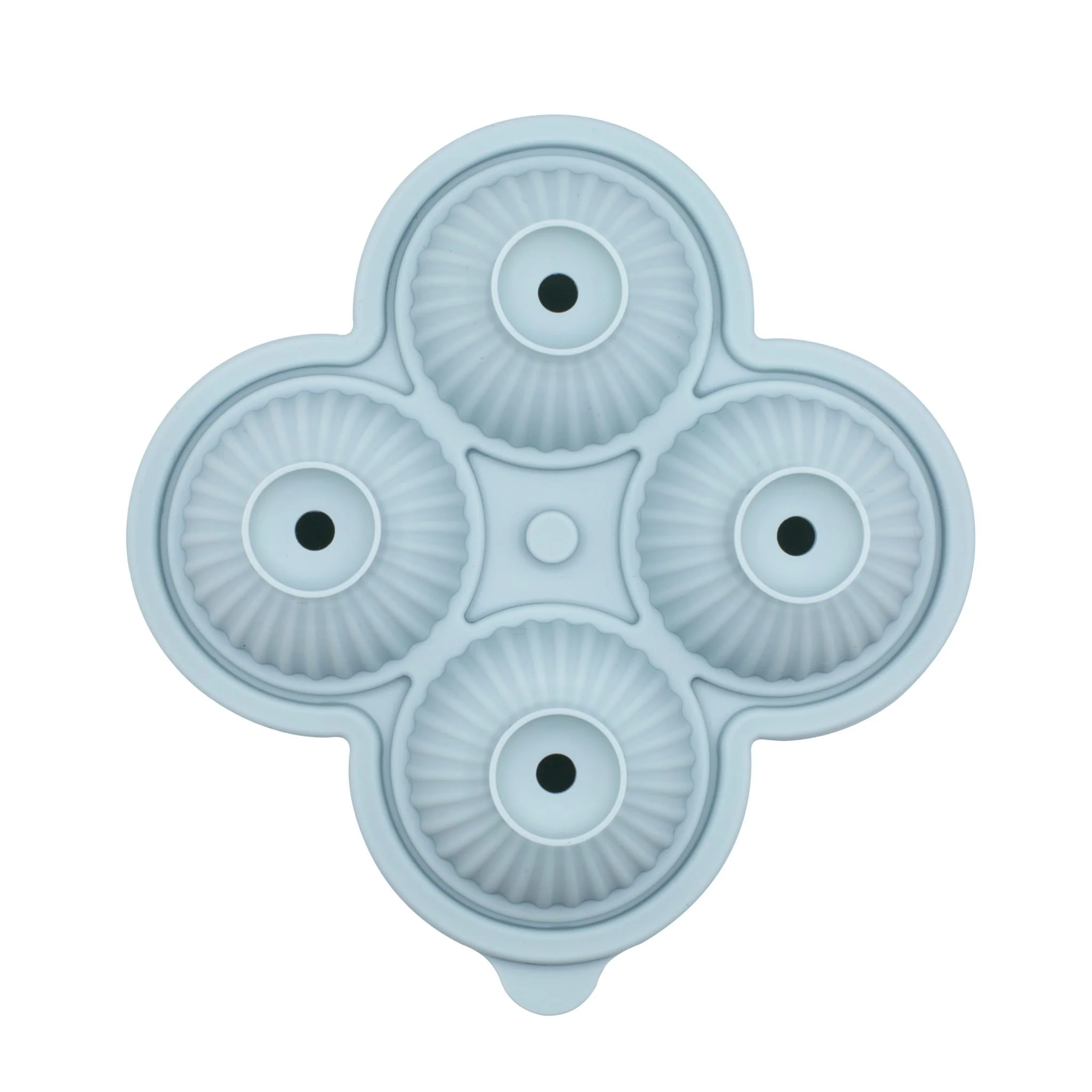 DESIGNSTUFF Sphere Riplet Ice Cube Tray, Ice Blue - Image 7