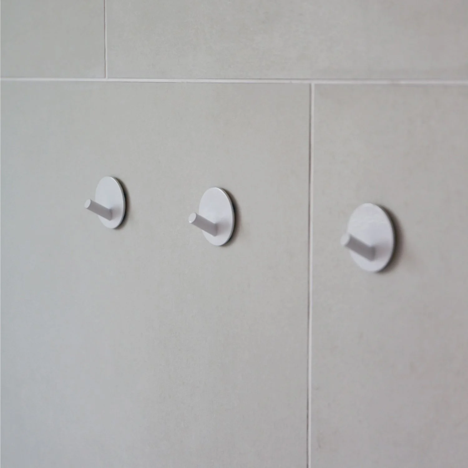 DESIGNSTUFF Stainless Steel Hook Self-Adhesive, White (Set of 3) - Image 4