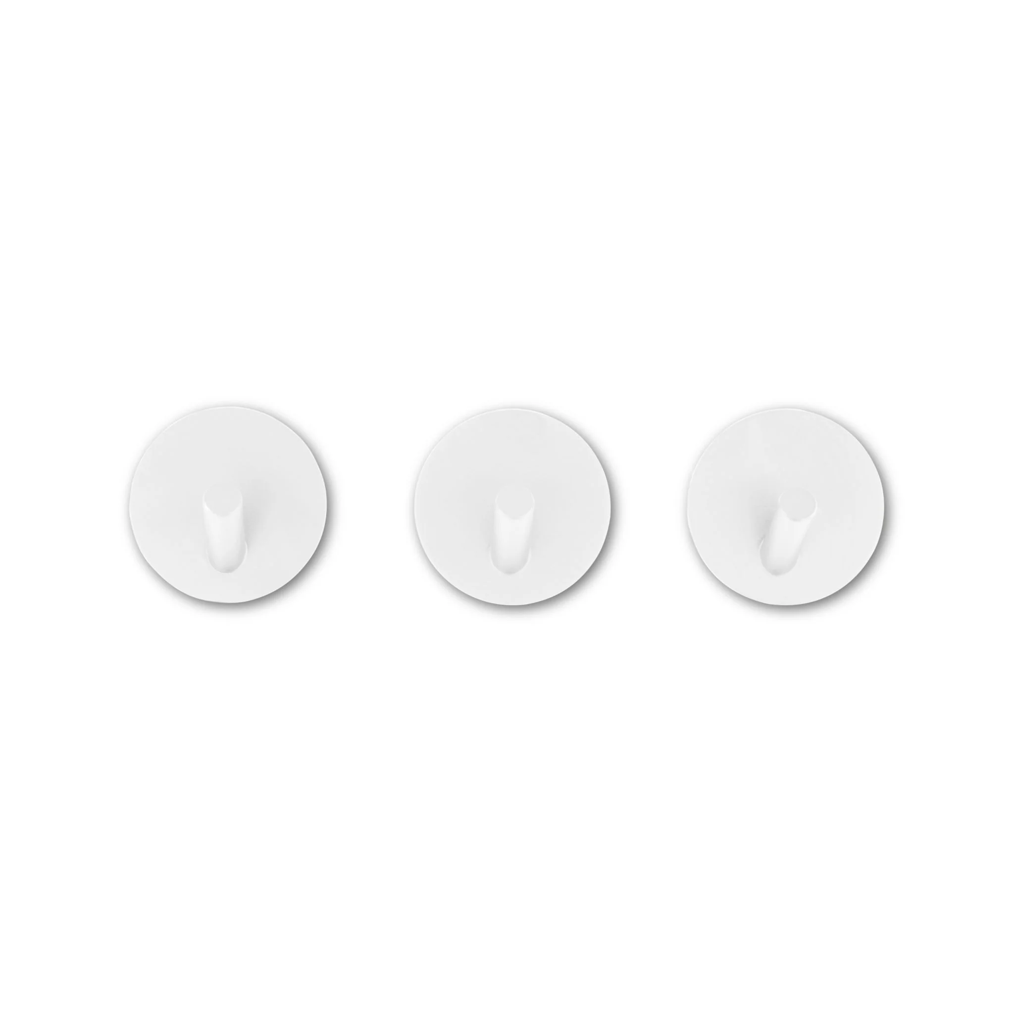 DESIGNSTUFF Stainless Steel Hook Self-Adhesive, White (Set of 3) - Image 5