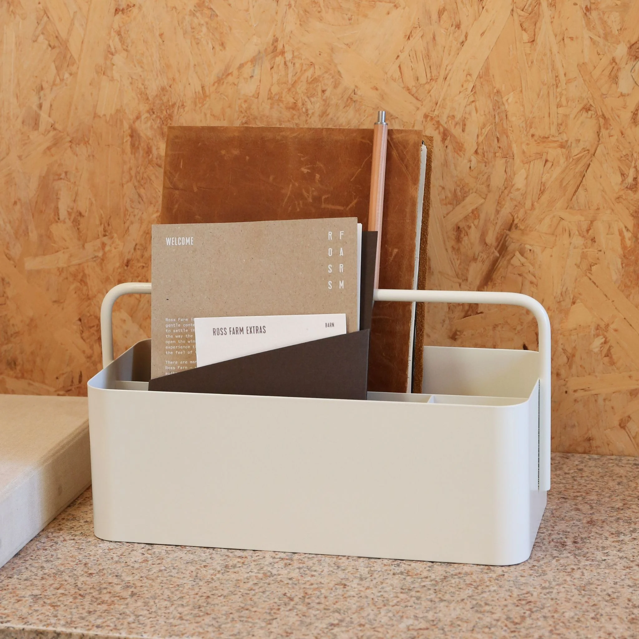 DESIGNSTUFF The Carry-All Caddy and Storage Box, White - Image 4