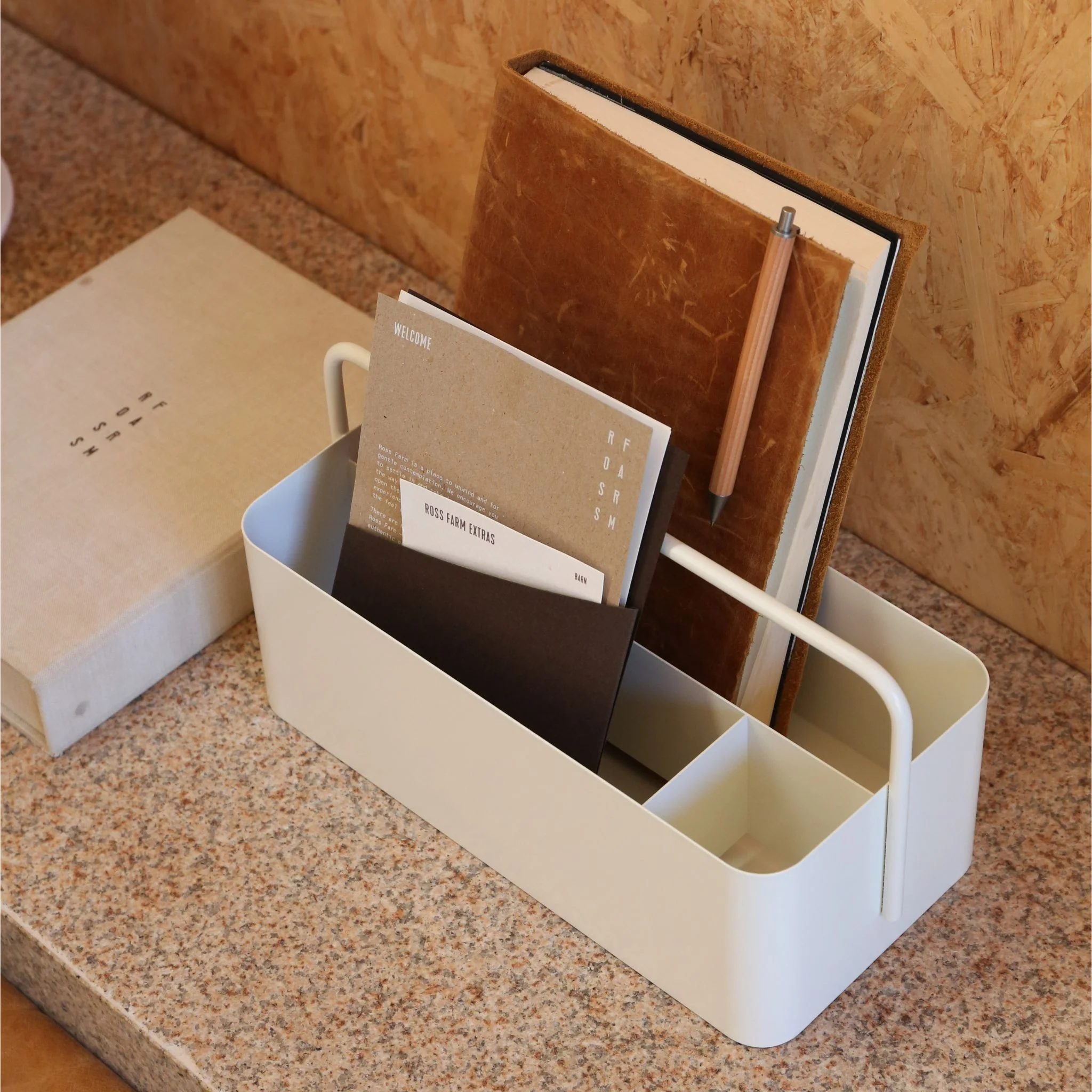 DESIGNSTUFF The Carry-All Caddy and Storage Box, White - Image 6