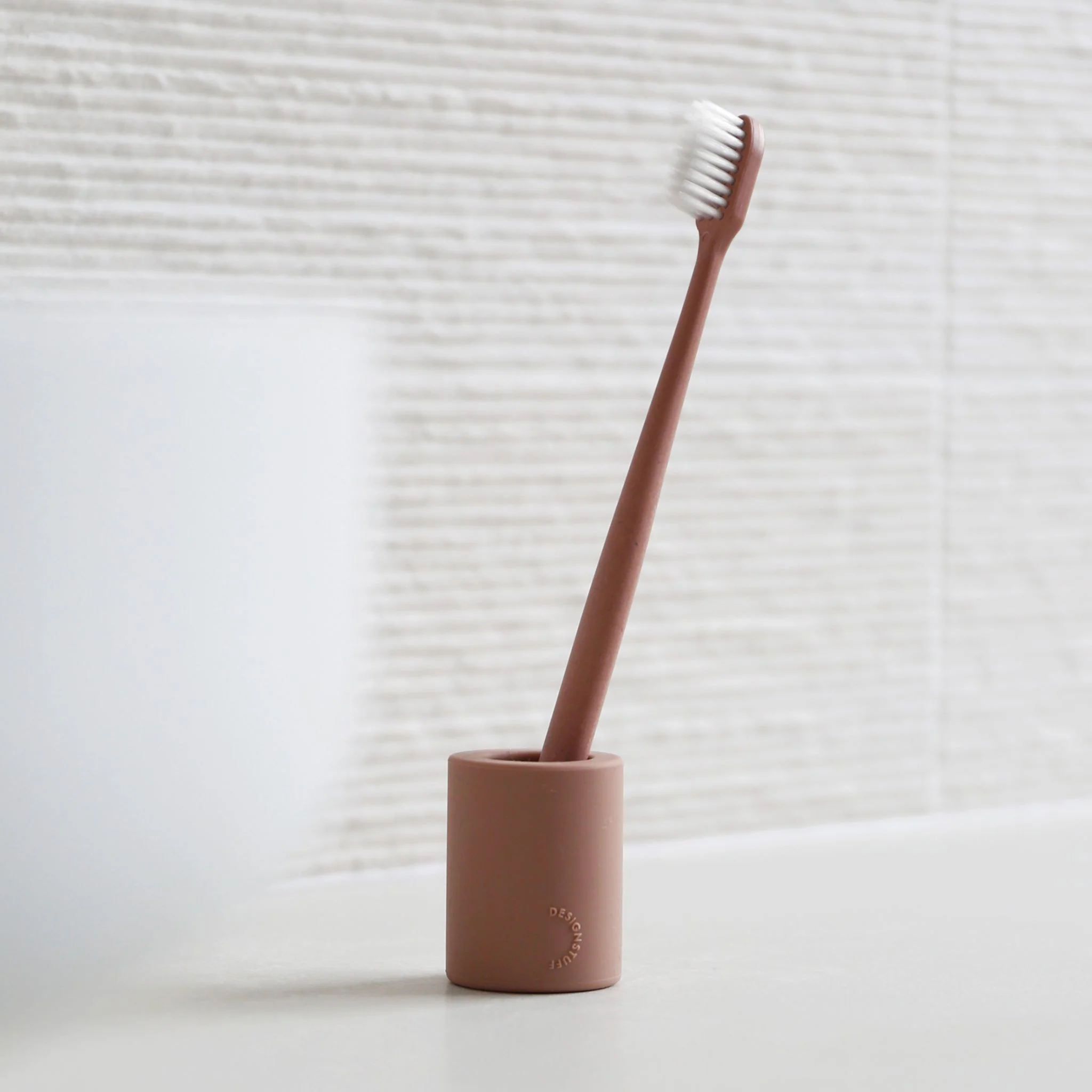 DESIGNSTUFF Toothbrush Holder, Clay - Image 6