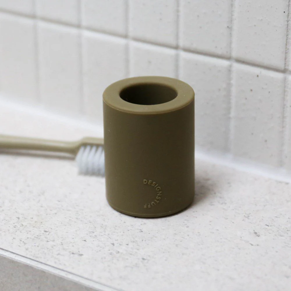 DESIGNSTUFF Toothbrush Holder, Khaki - Image 2
