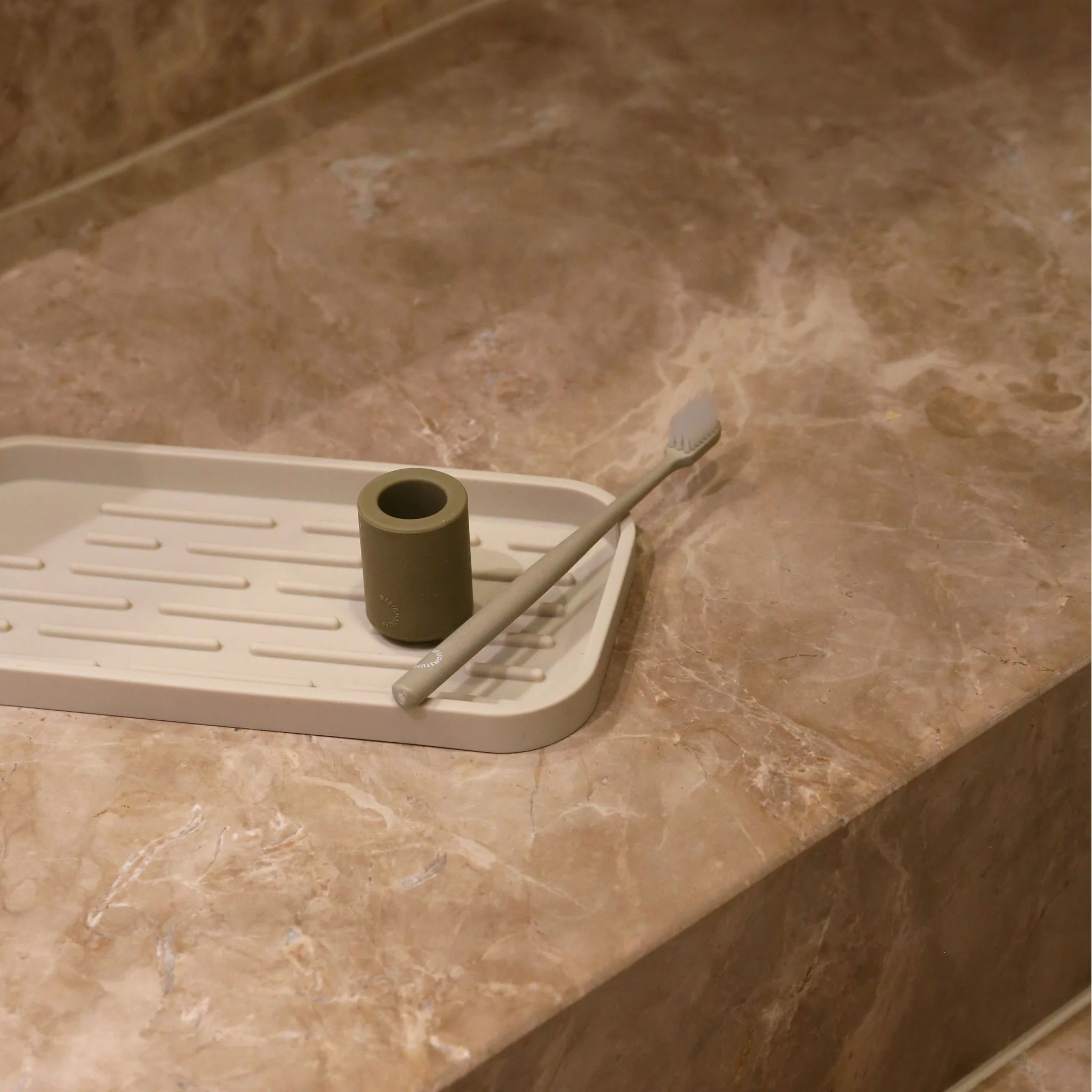 DESIGNSTUFF Toothbrush Holder, Khaki - Image 6