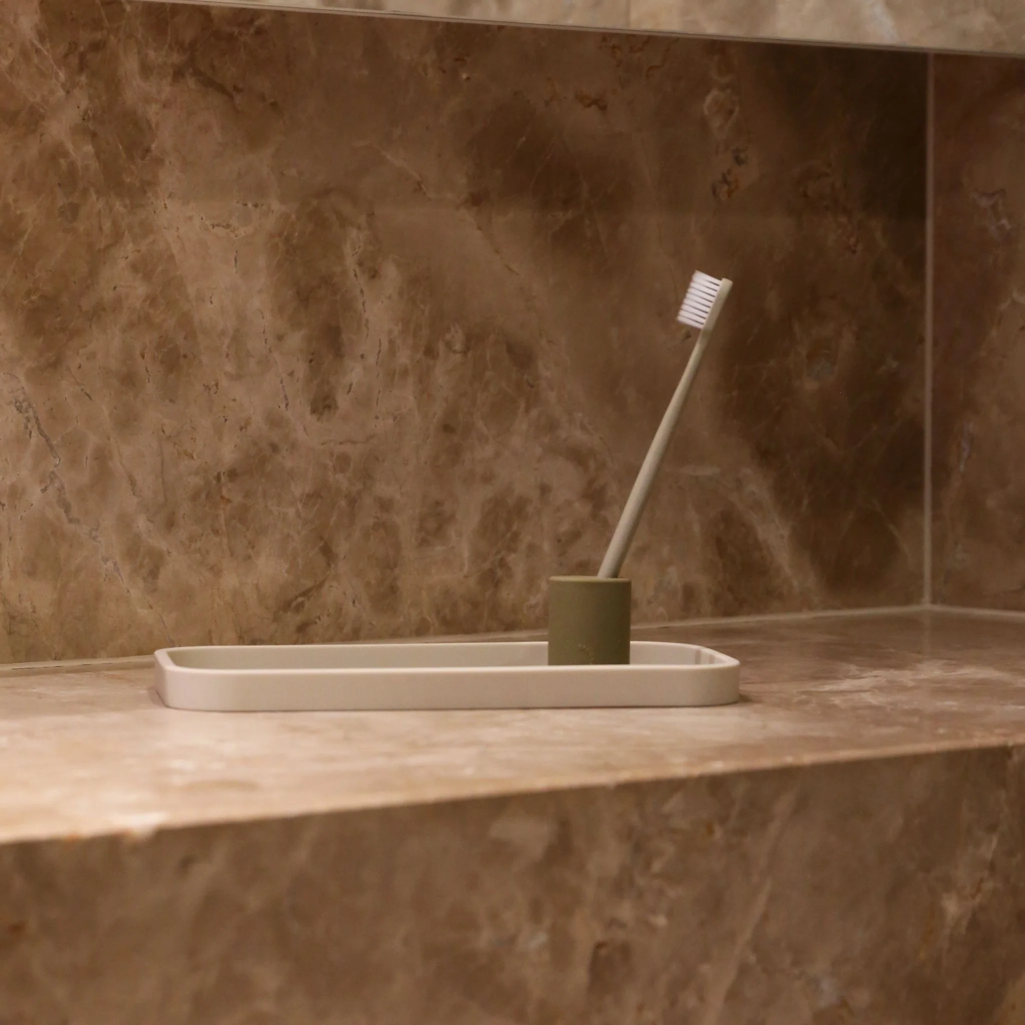 DESIGNSTUFF Toothbrush Holder, Khaki - Image 7