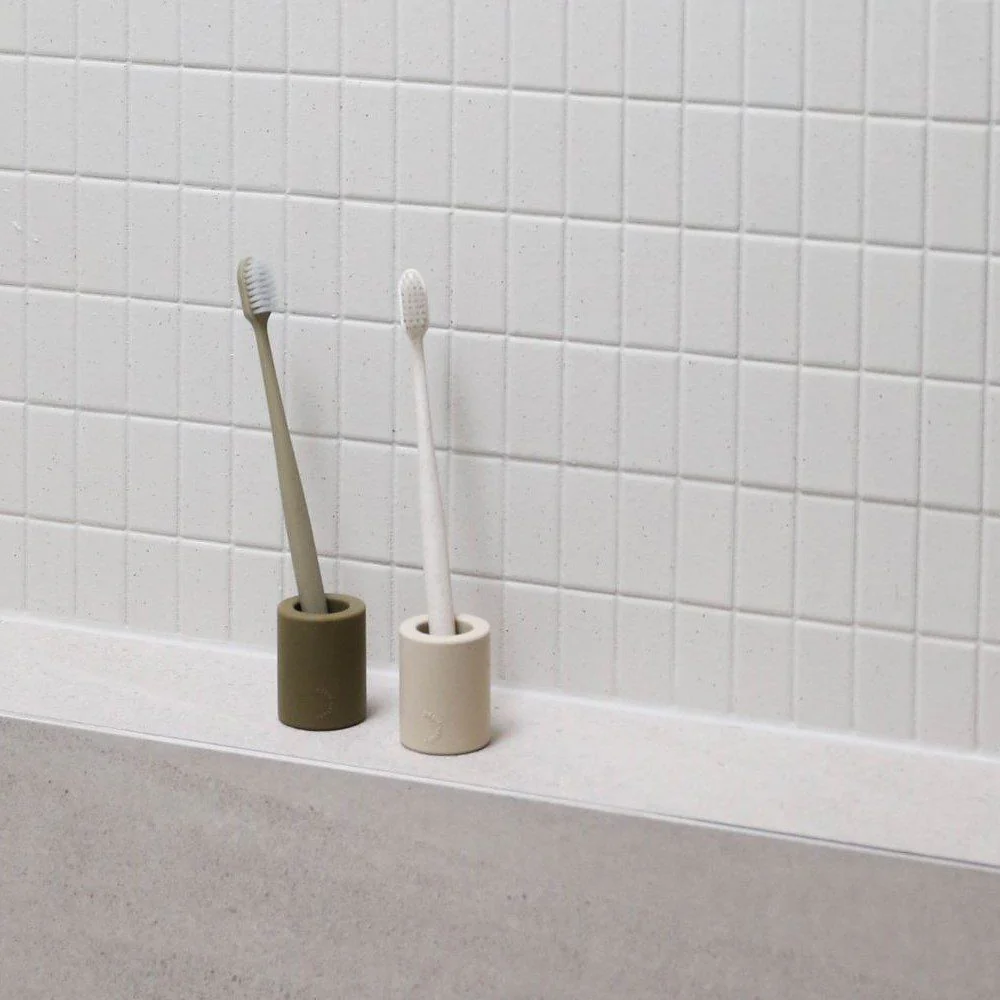 DESIGNSTUFF Toothbrush Holder, Sand - Image 5