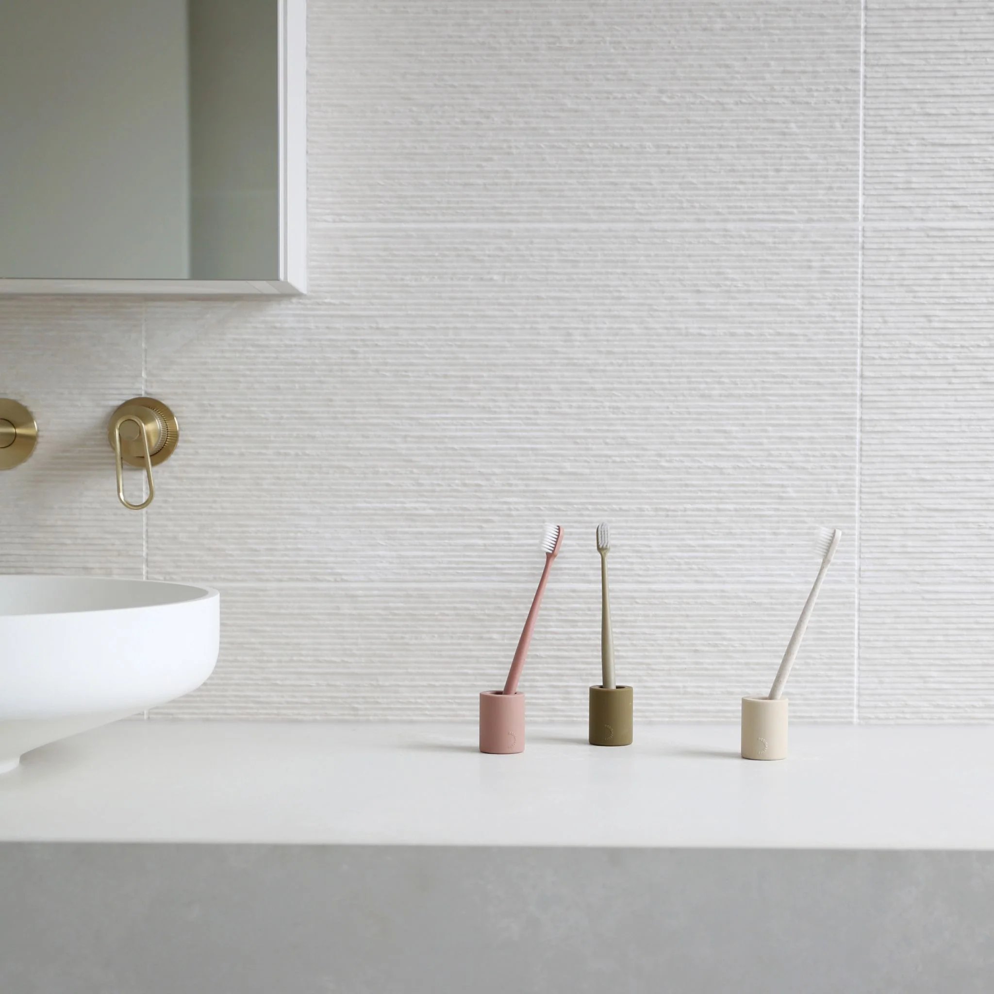 DESIGNSTUFF Toothbrush Holder, White - Image 5