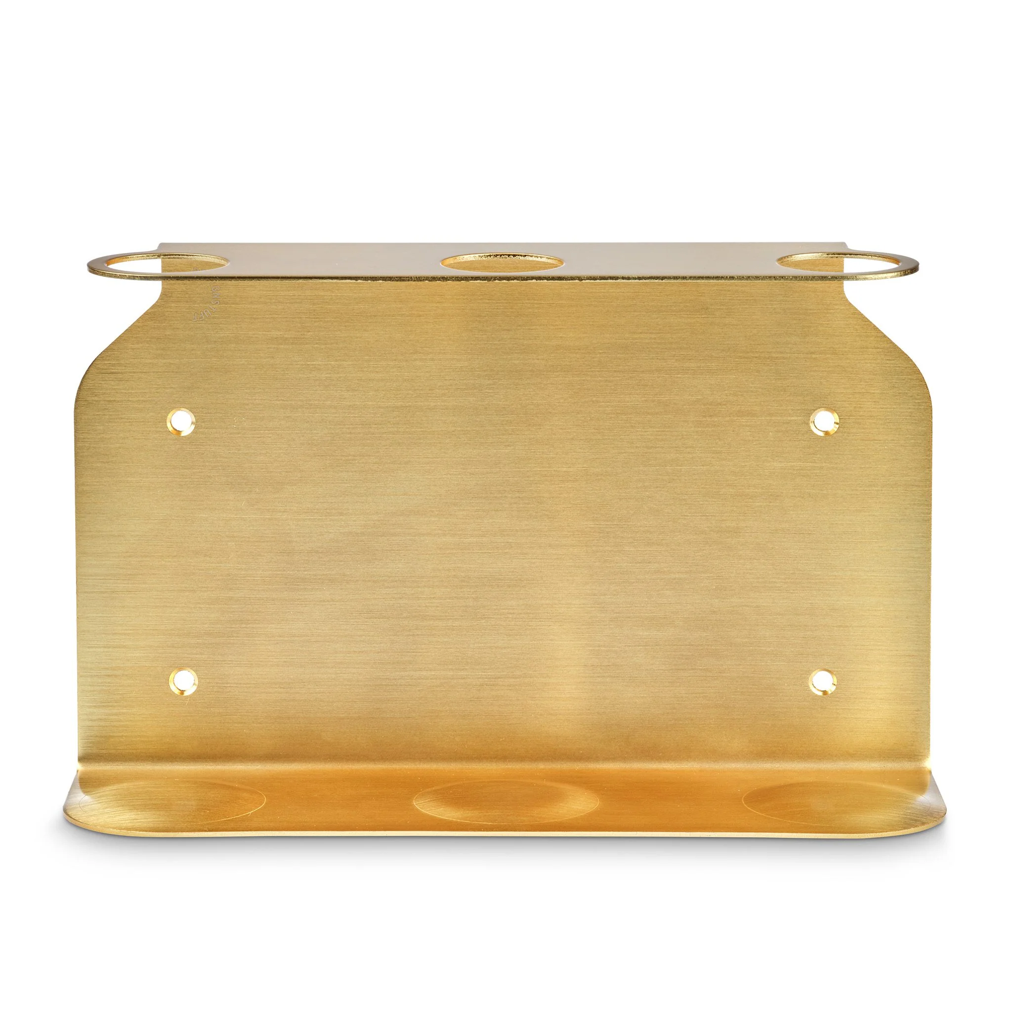DESIGNSTUFF Triple Soap Dispenser Holder, Brushed Brass - Image 6