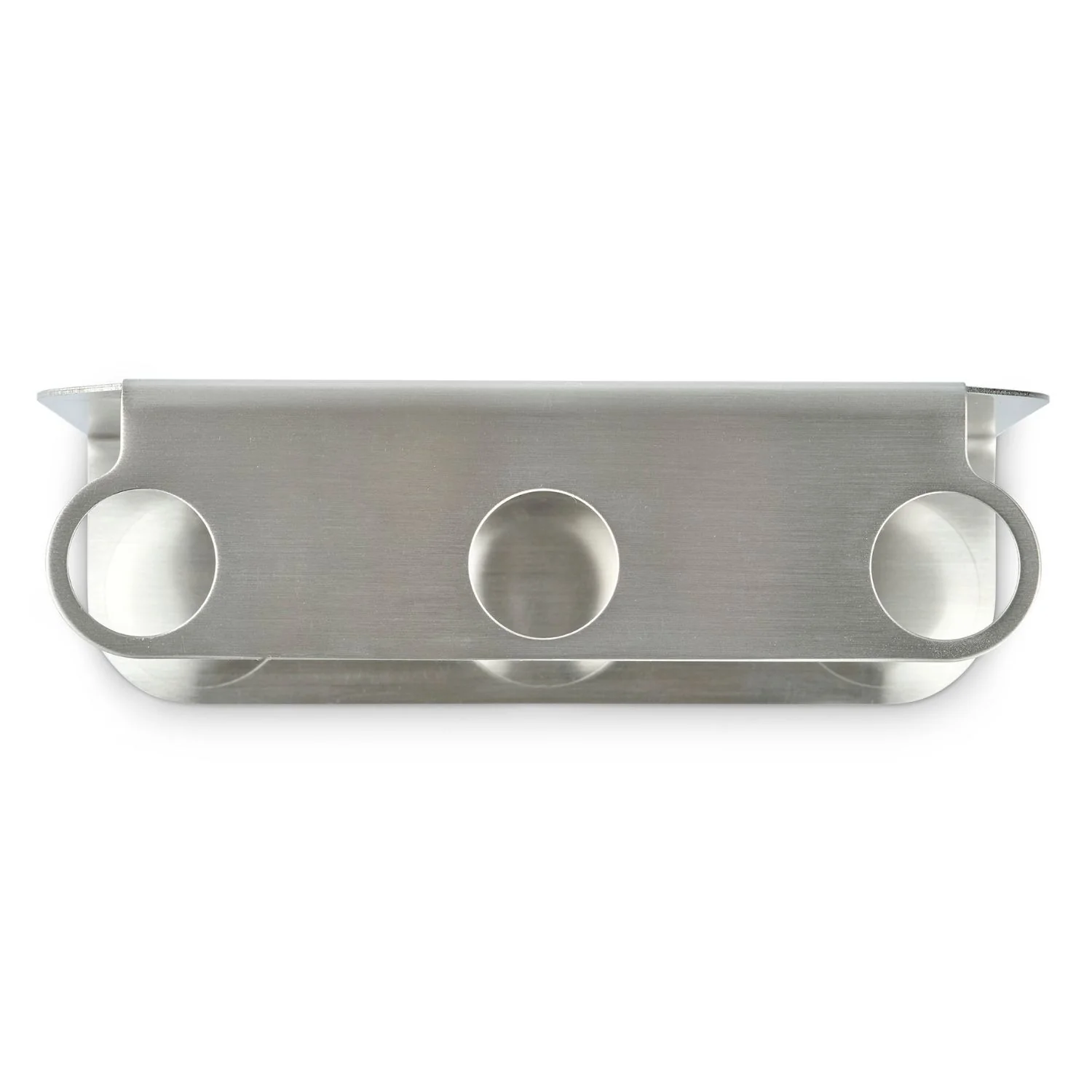 DESIGNSTUFF Triple Soap Dispenser Holder, Brushed Steel - Image 3