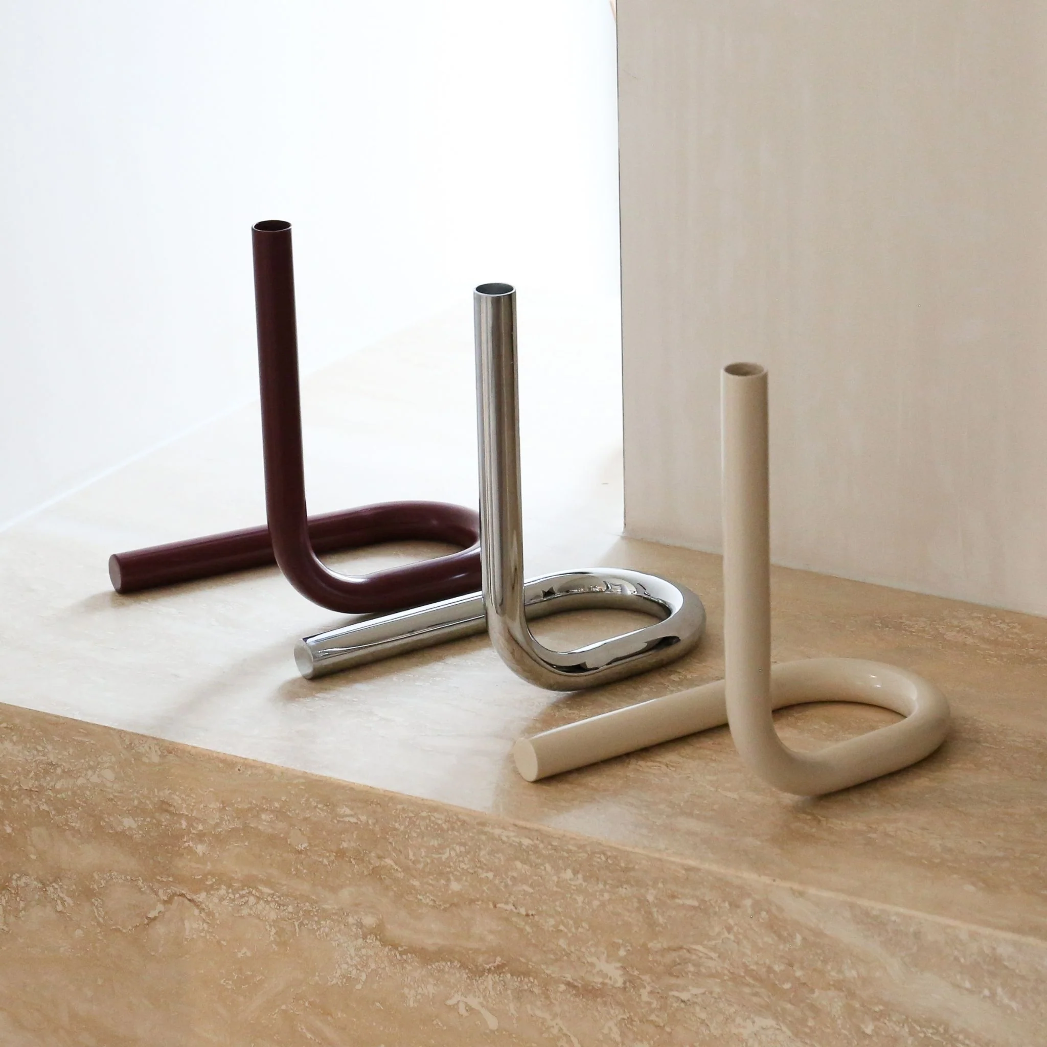 DESIGNSTUFF VIAH Candle Holder, Sand - Image 5