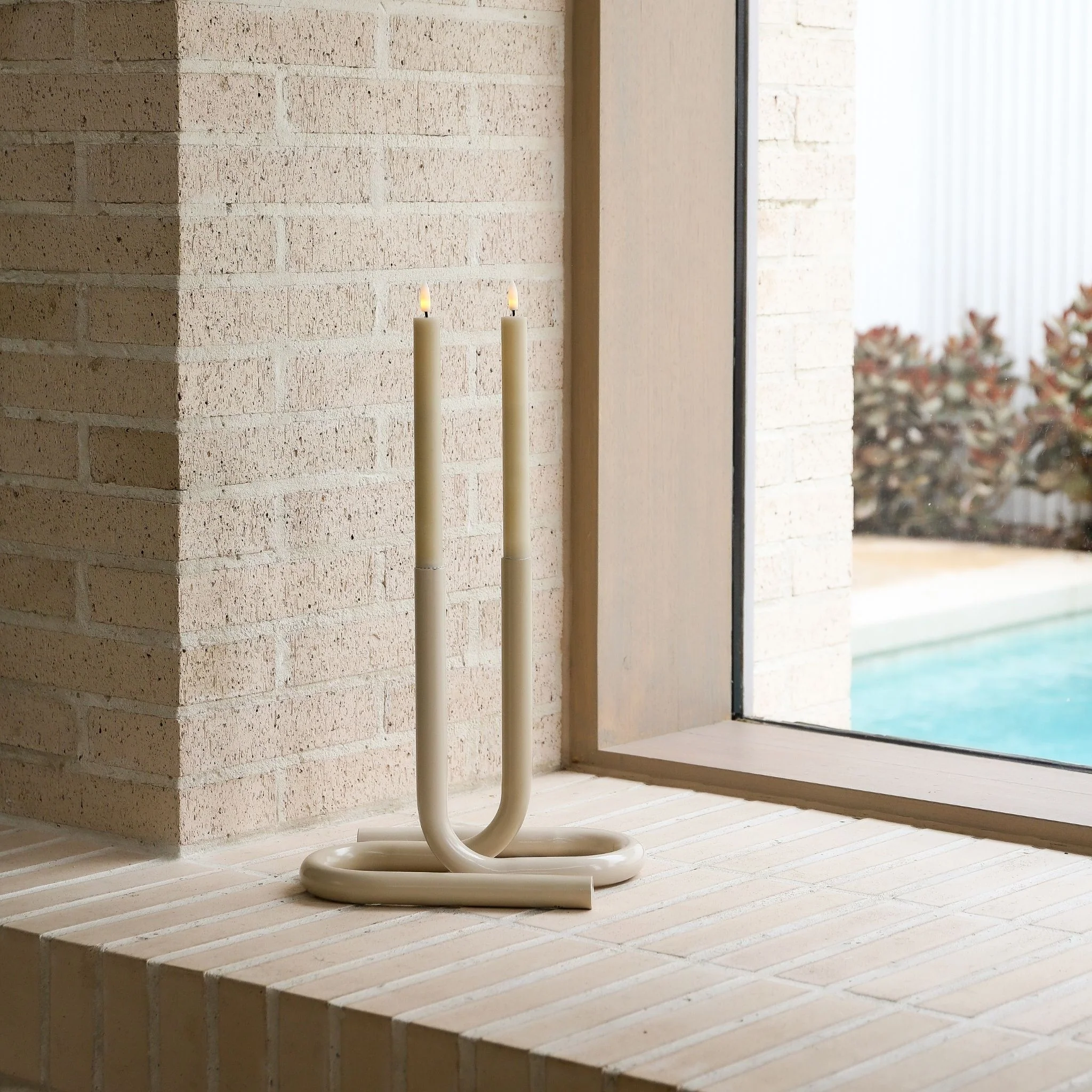 DESIGNSTUFF VIAH Candle Holder, Sand - Image 6