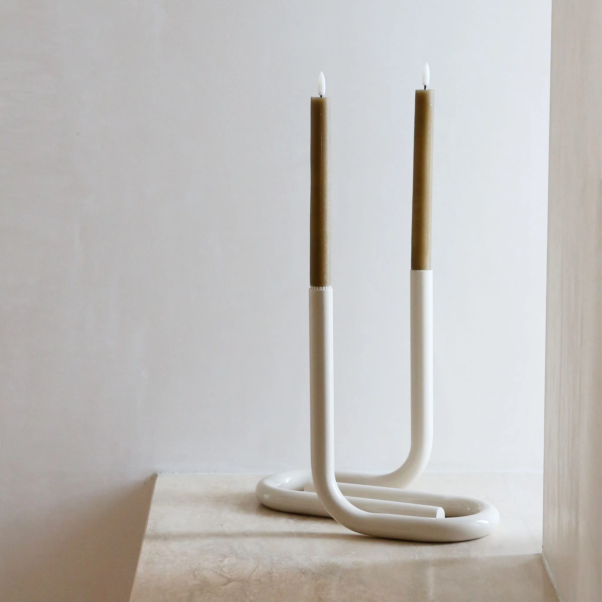 DESIGNSTUFF VIAH LED Candle, Fern (Set of 2) - Image 5