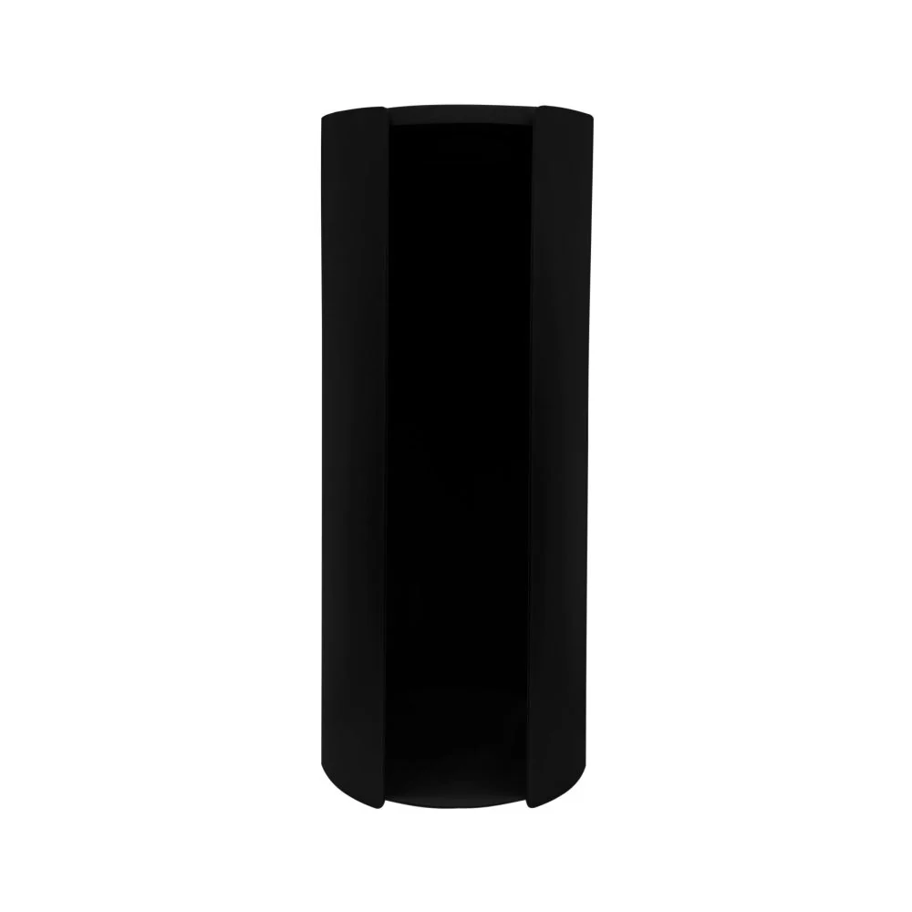DESIGNSTUFF Wall Mounted Toilet Roll Storage Holder, Black - Image 3