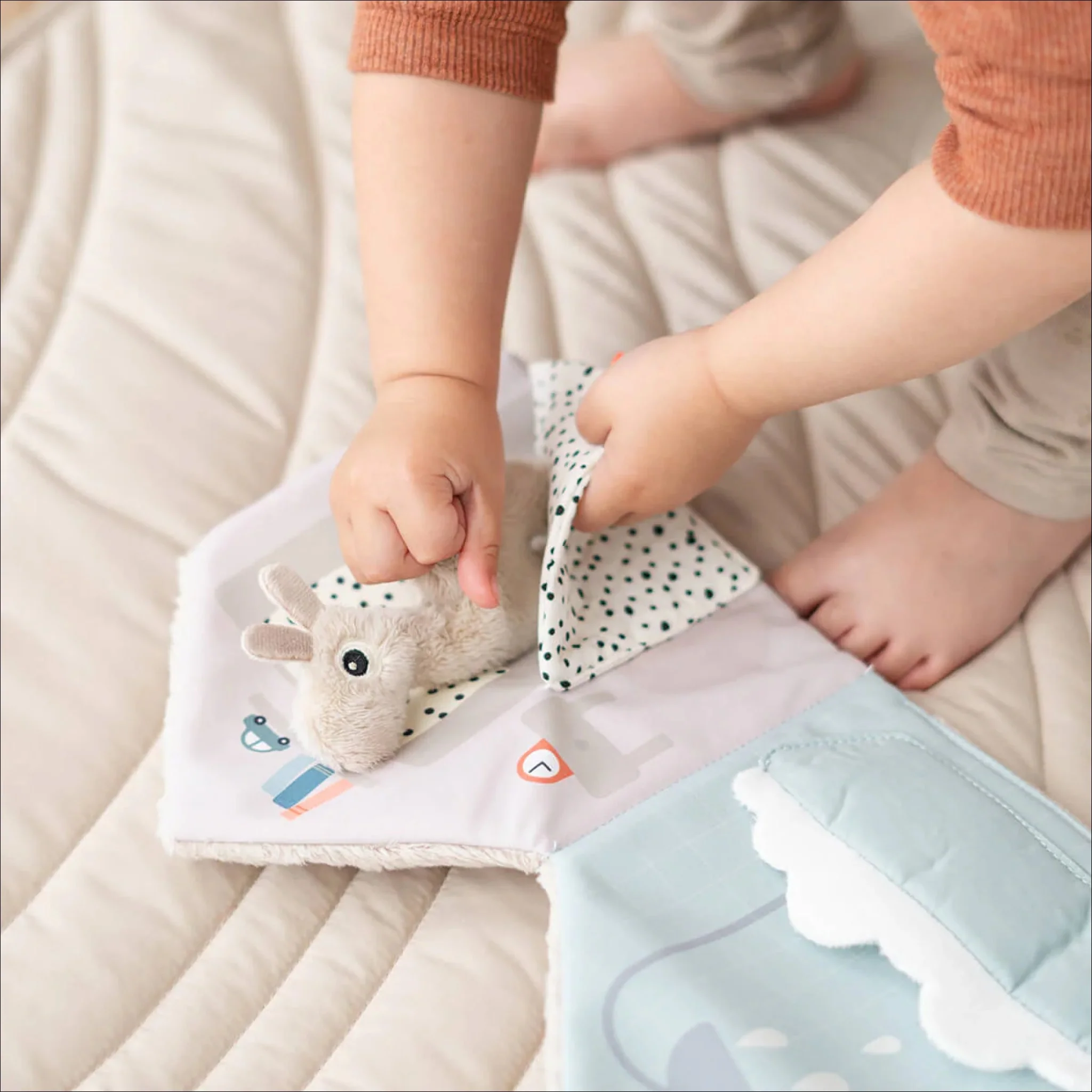 DONE BY DEER Lalee Home Soft Book, Sand - Image 5