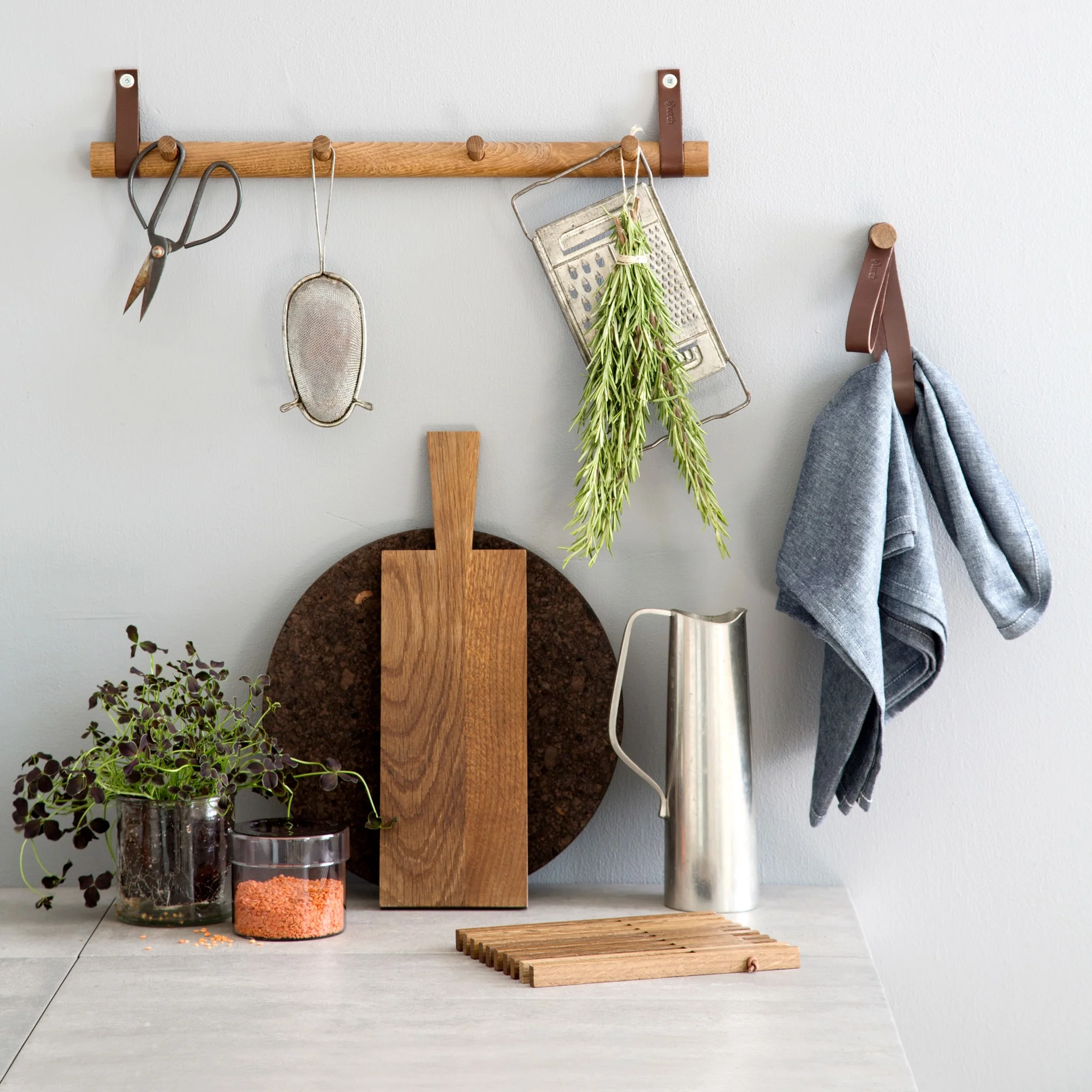 EKTA LIVING Table Frame Trivet, Oak - Image 6