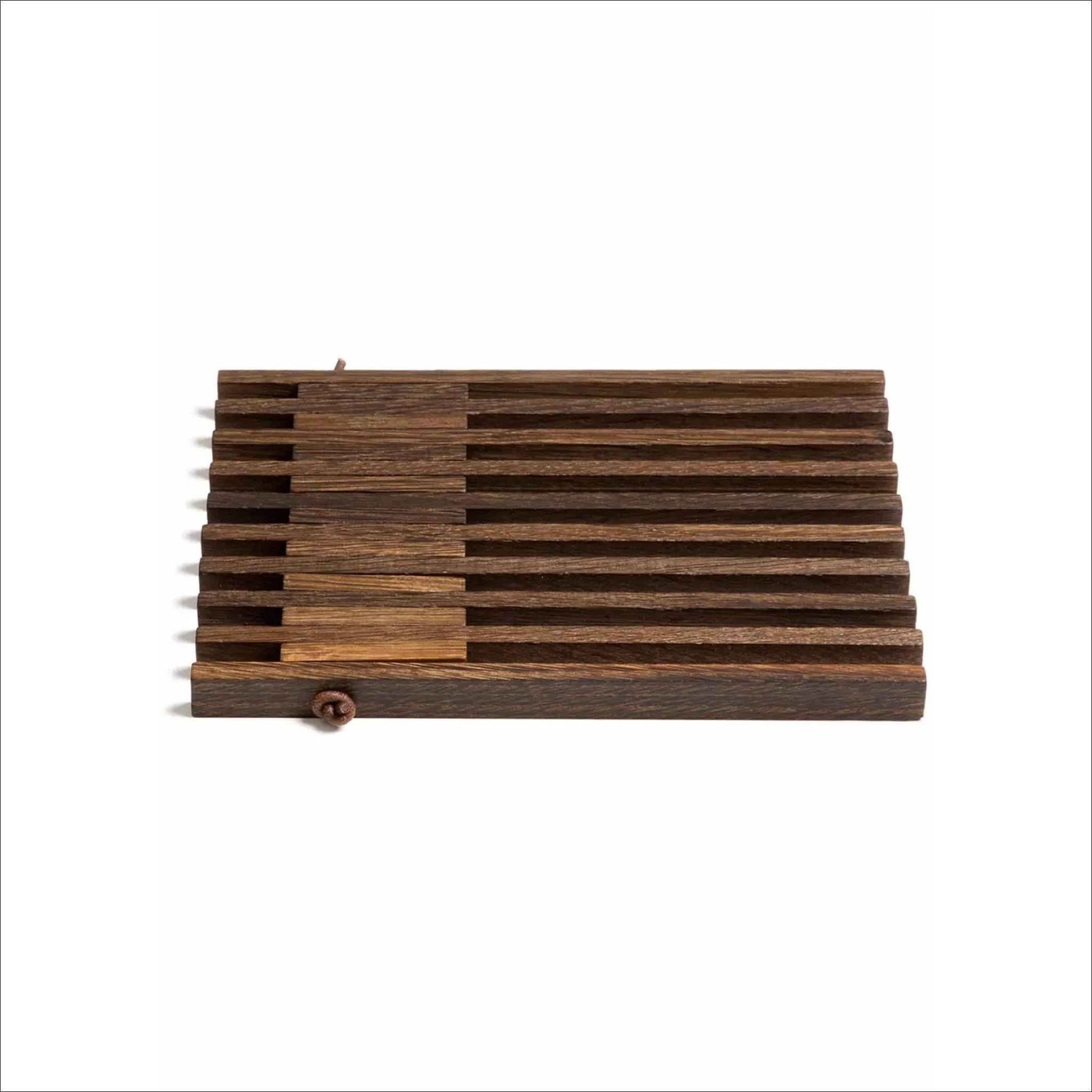 EKTA LIVING Table Frame Trivet, Smoked Oak - Image 2