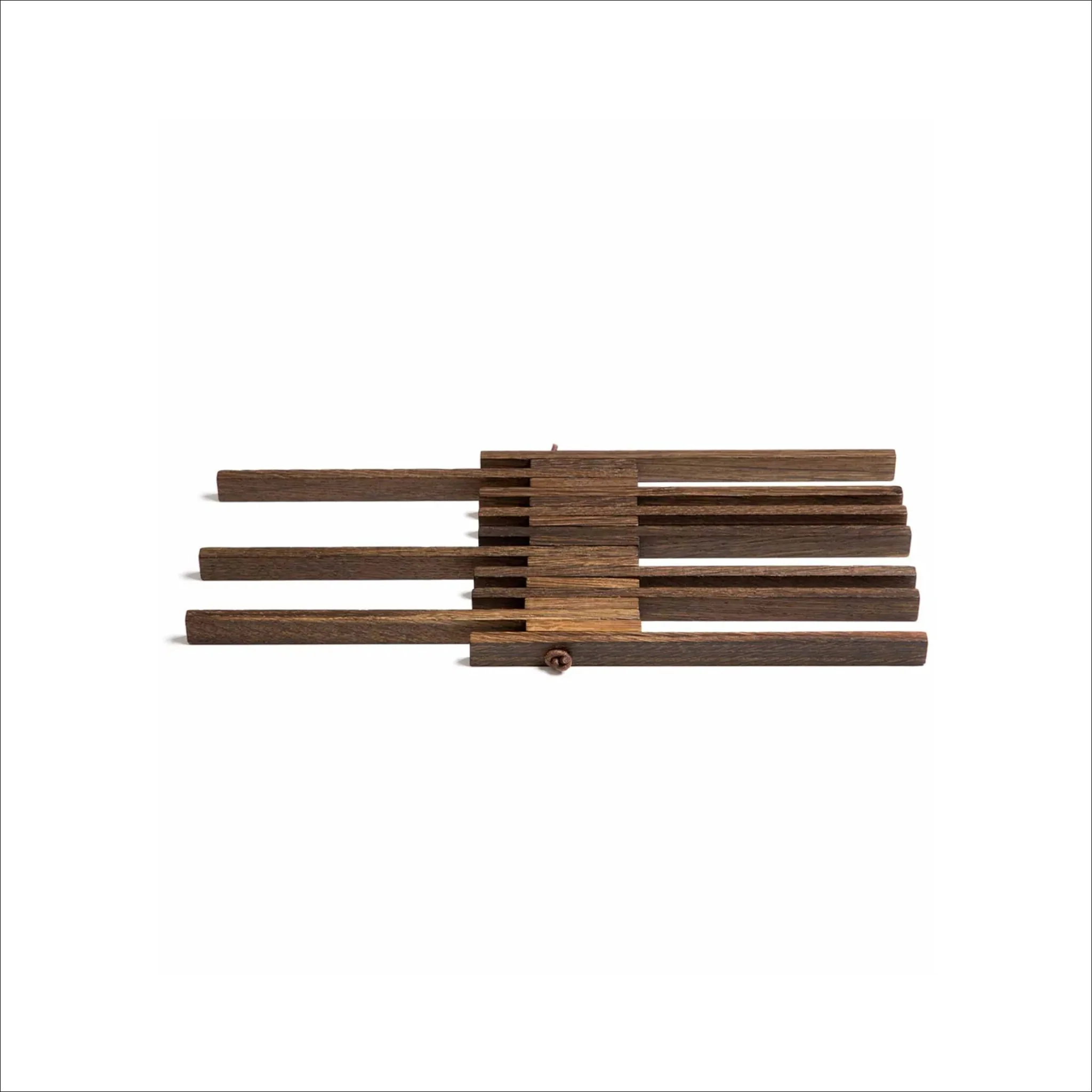 EKTA LIVING Table Frame Trivet, Smoked Oak - Image 3