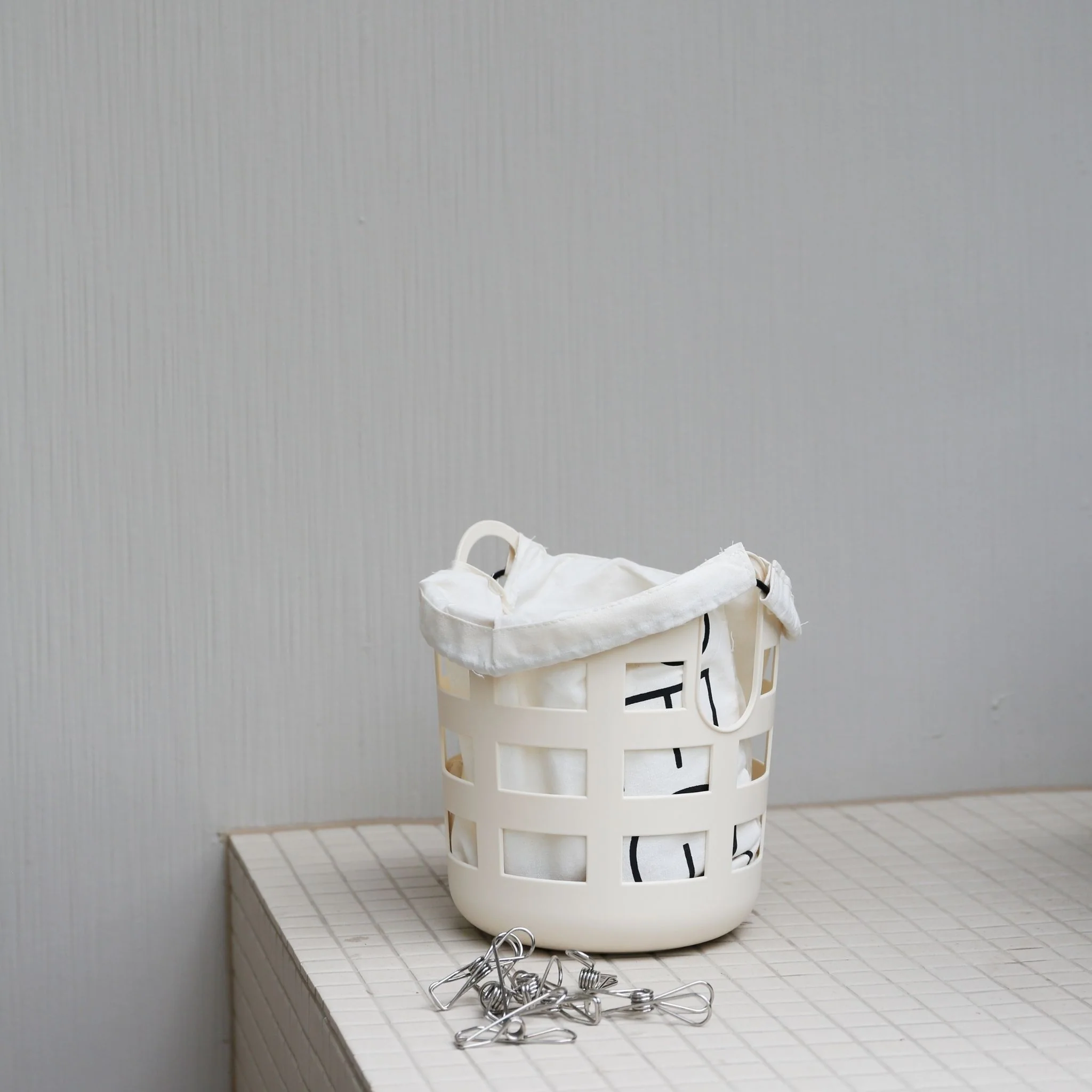 ENKEL STUDIO Storage Basket, Small, Sand (Set of 2) - Image 2