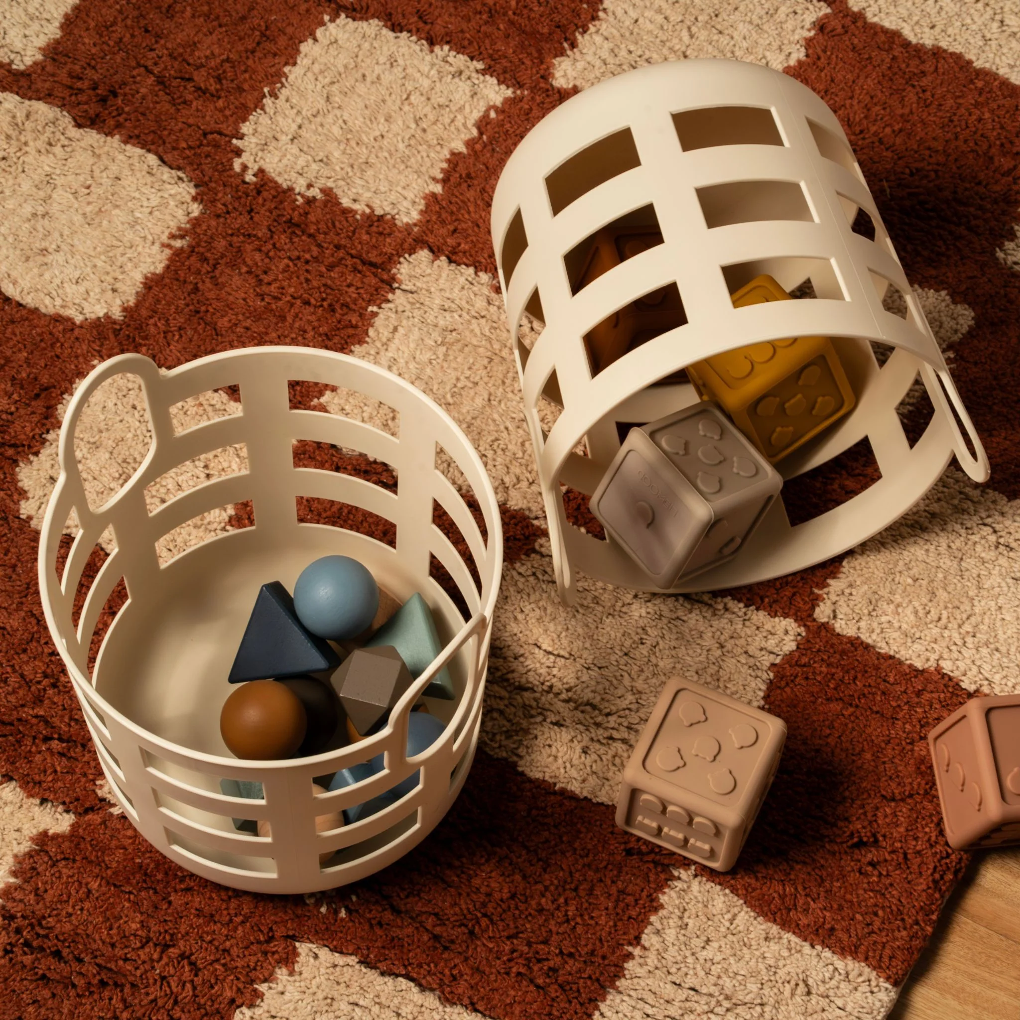 ENKEL STUDIO Storage Basket, Small, Sand (Set of 2) - Image 7