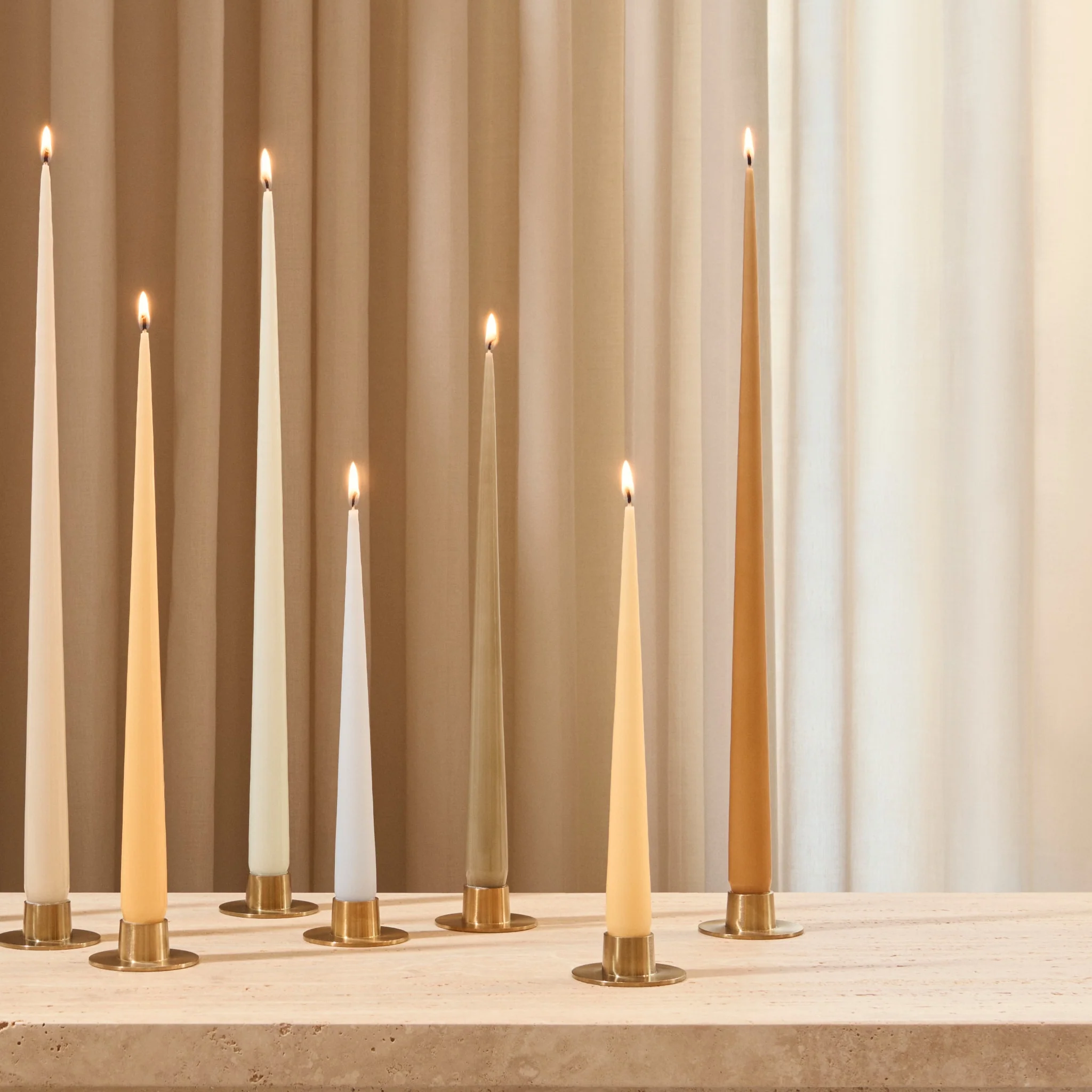 ESTER & ERIK Taper Candle, 32cm, Almond Butter - Image 2