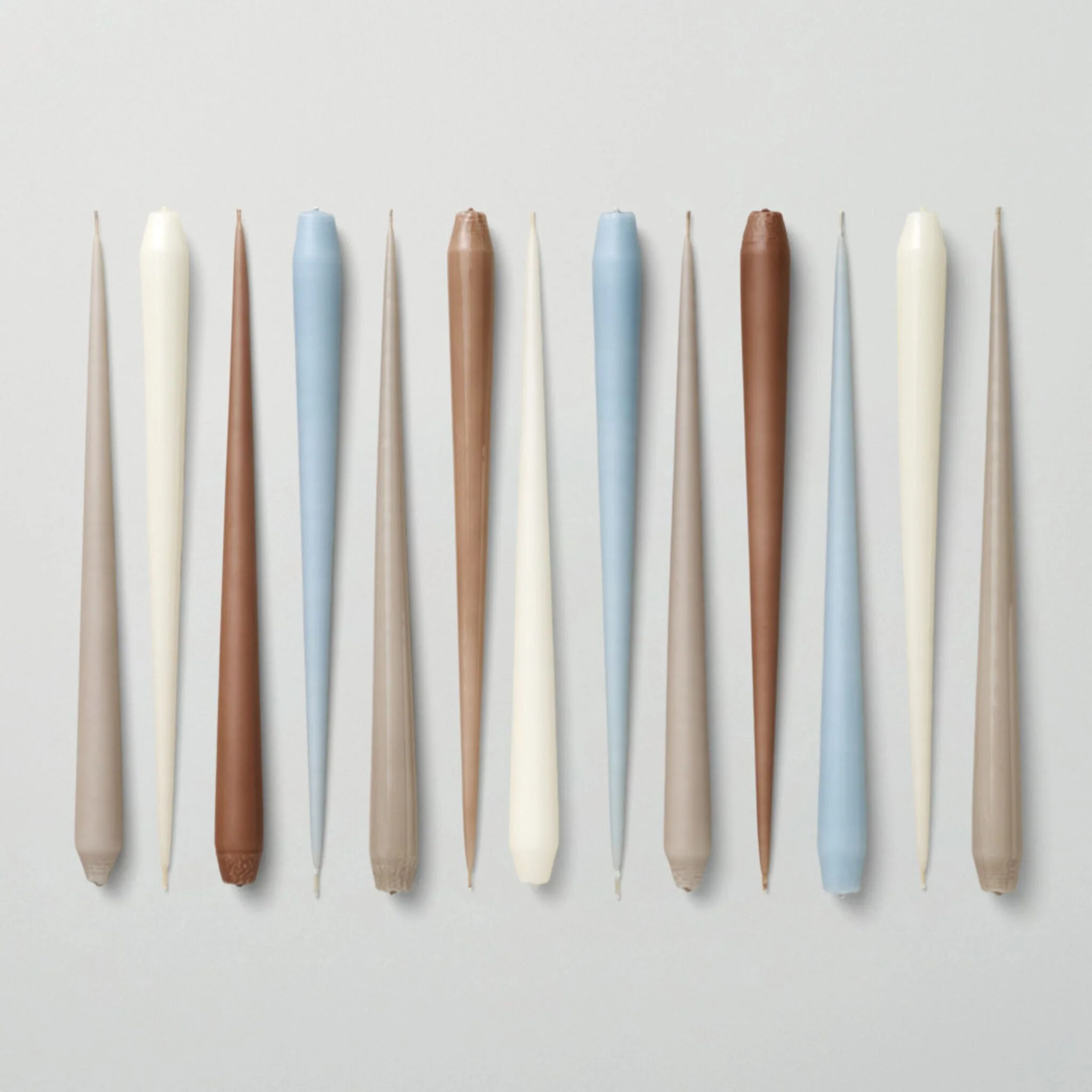 ESTER & ERIK Taper Candle, 32cm, Linen Grey - Image 7