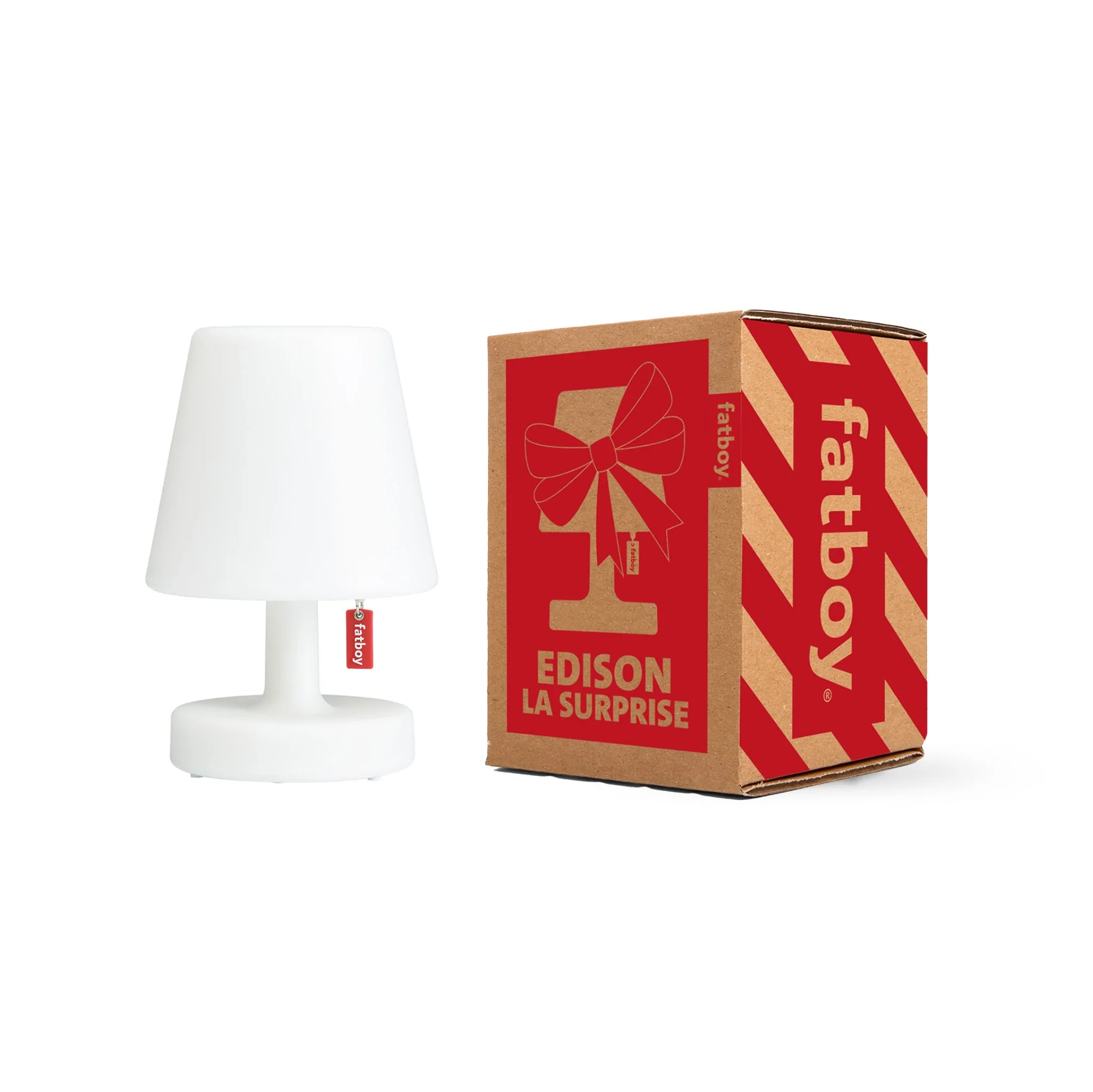 FATBOY Edison La Surprise Rechargeable Table Lamp, H15cm, White - Image 3