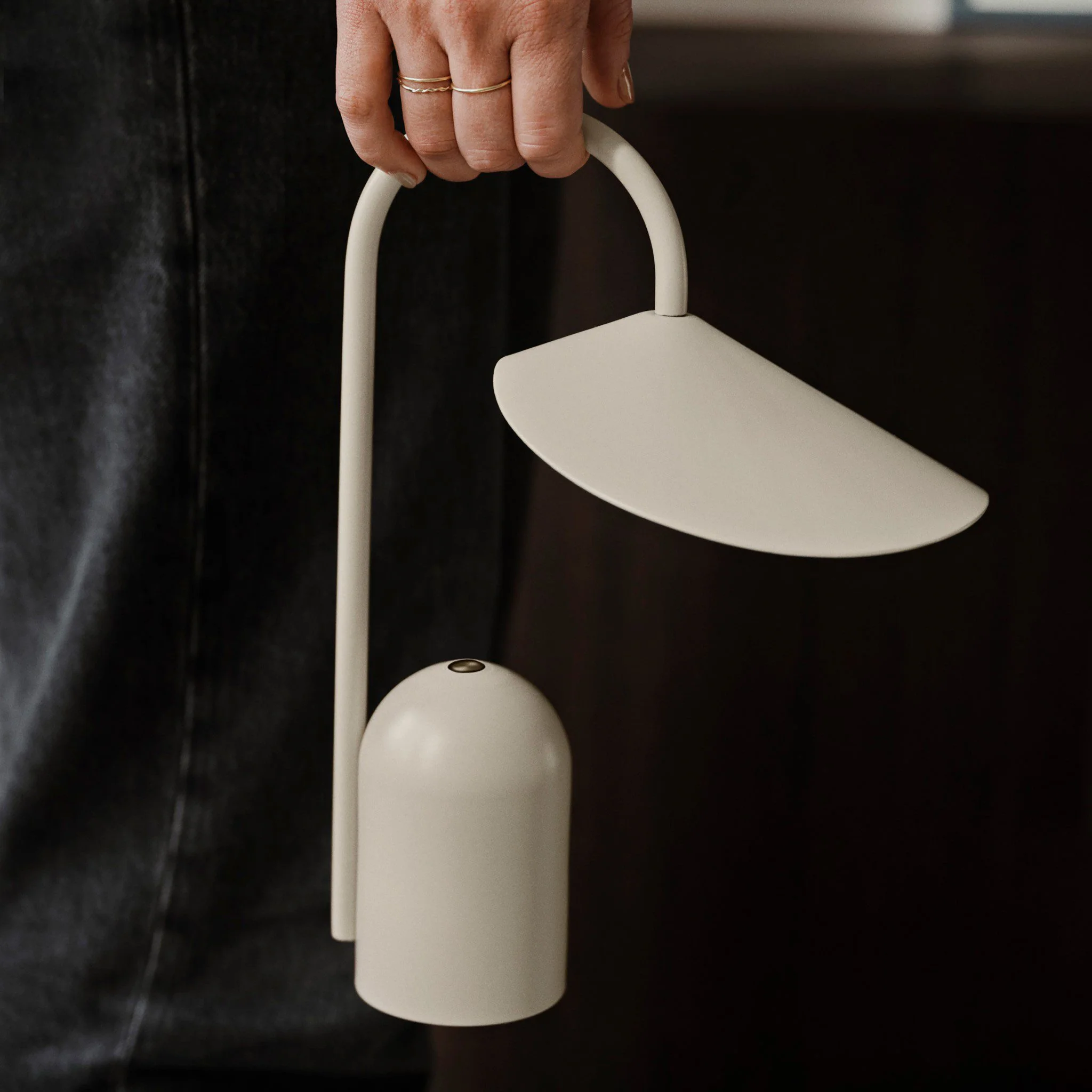 FERM LIVING Arum Portable Lamp, Cashmere - Image 2