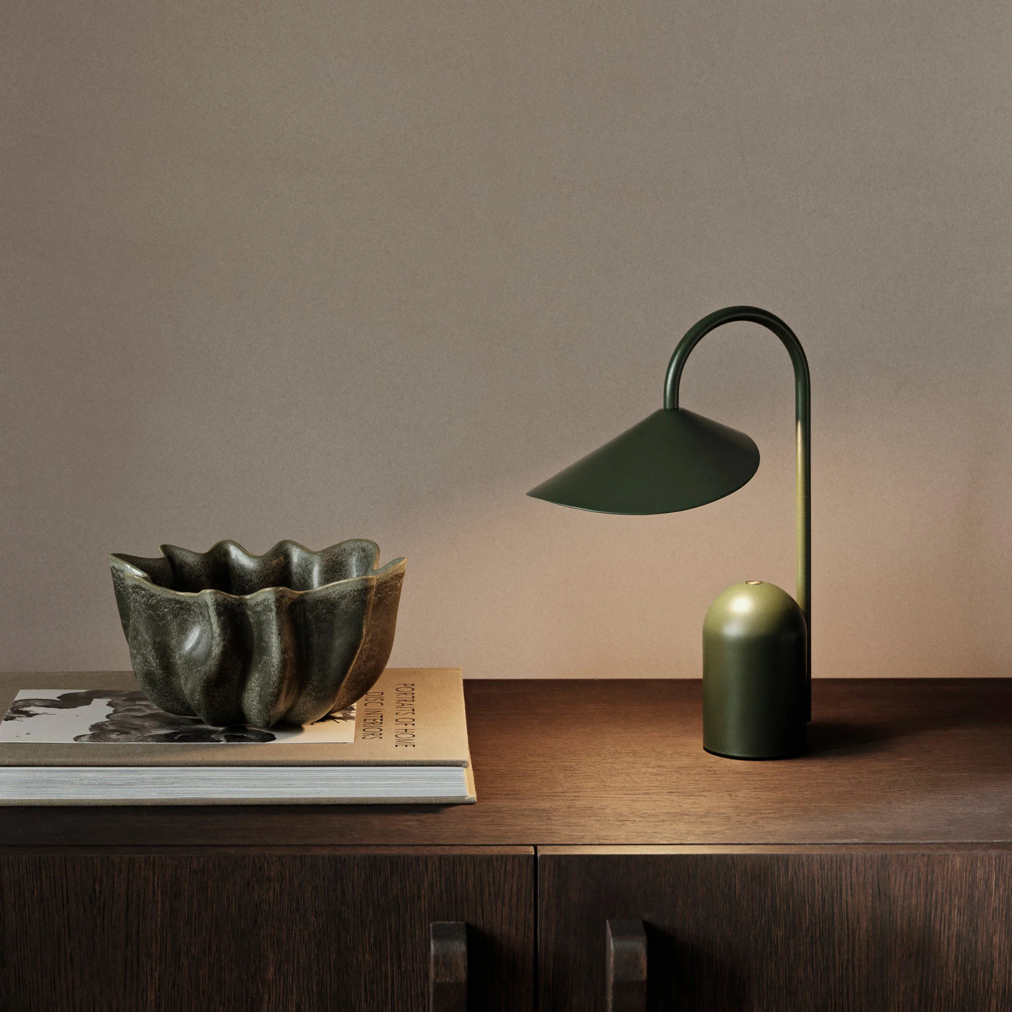 FERM LIVING Arum Portable Lamp, Grass Green - Image 4