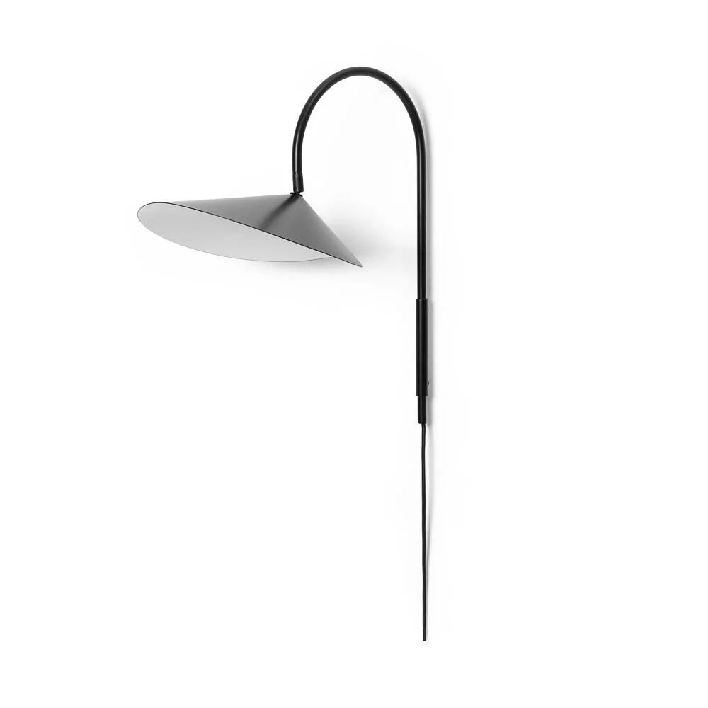 FERM LIVING Arum Swivel Wall Lamp, Black