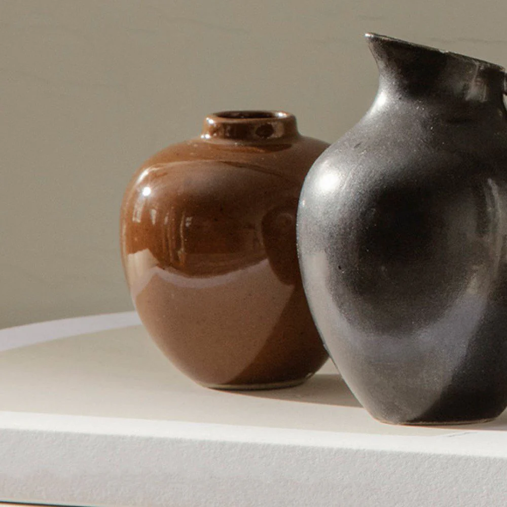 FERM LIVING Ary Mini Vase, Small, H7.5cm, Soil - Image 4