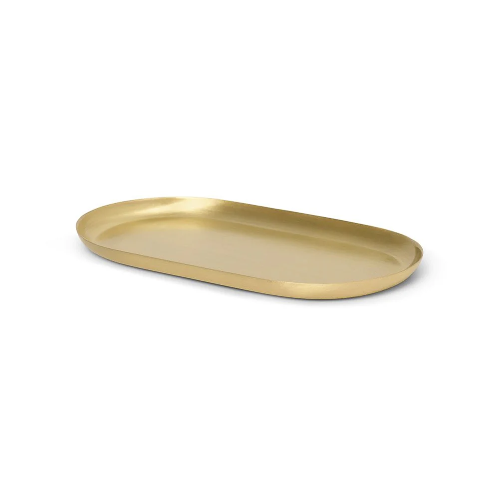FERM LIVING Basho Tray Oval, Brass - Image 4