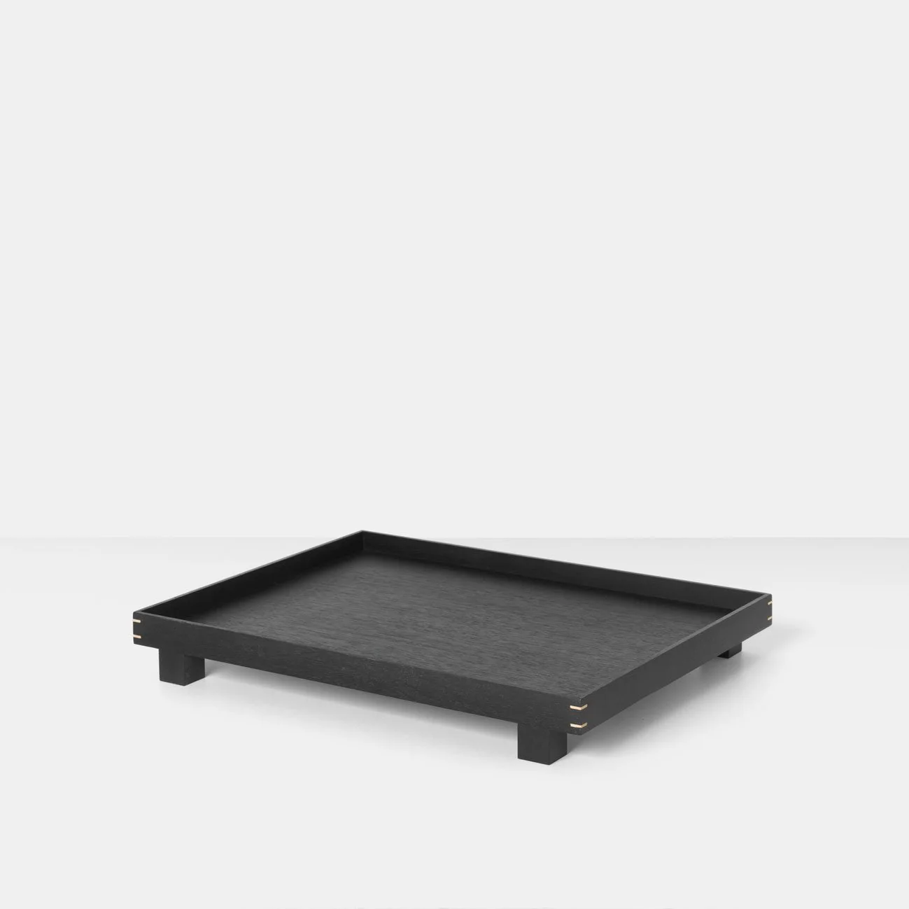 FERM LIVING Bon Wooden Tray, Large, L47cm, Black Stained Oak - Image 7