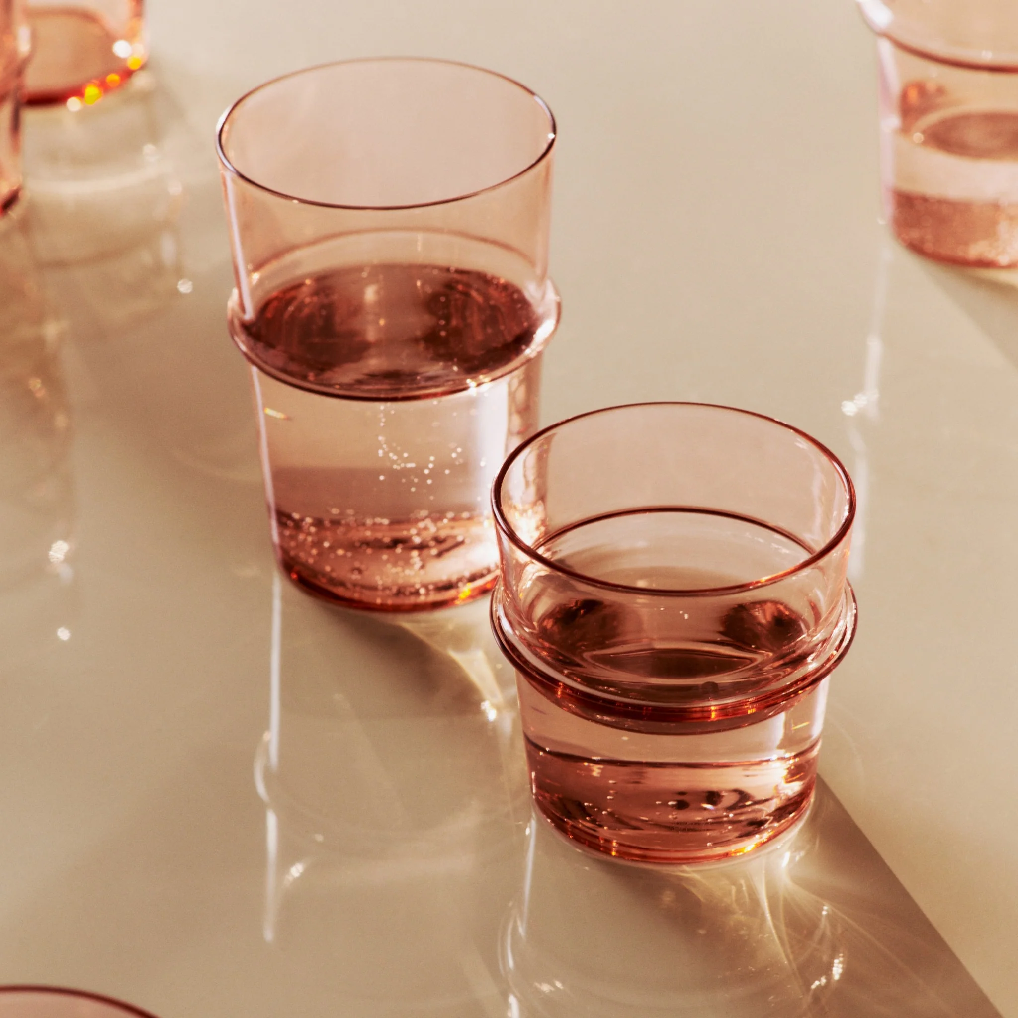 FERM LIVING Boya Low Glasses, Blush (Set of 2) - Image 3