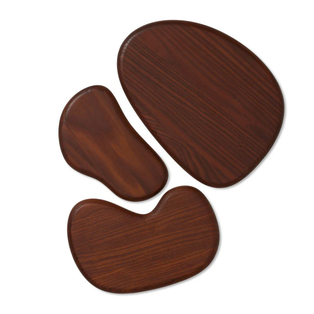 FERM LIVING Cairn Cutting Boards, Dark Brown (Set of 3) - Image 4