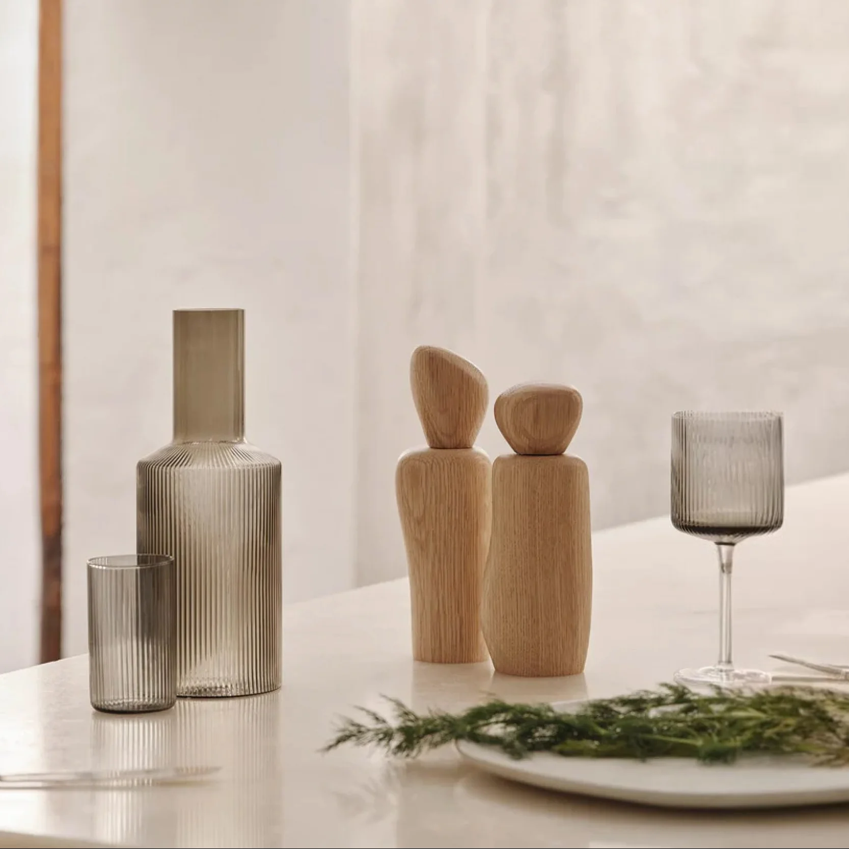 FERM LIVING Cairn Grinder, Oak - Image 2