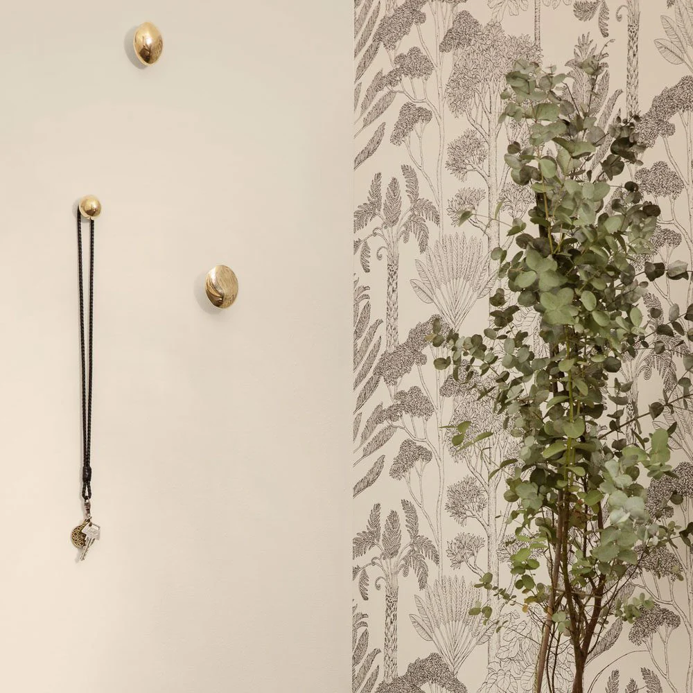 FERM LIVING x Helena Rohner Chanterelle Wall Hook/Knob, Brass - Image 4